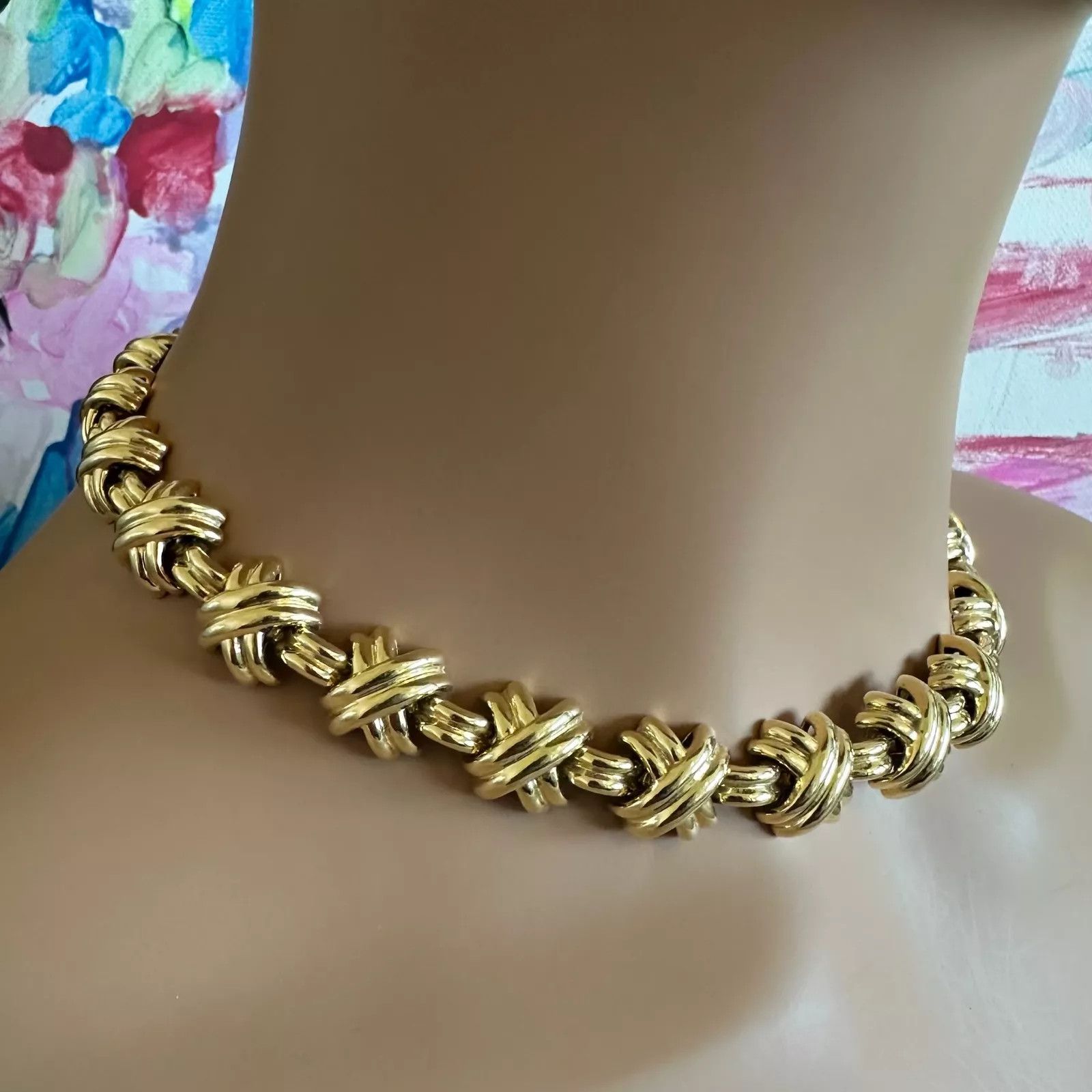 Tiffany & Co. Tiffany & Co. 18k Gold Large X Classic Signature Necklace Size ONE SIZE - 8 Thumbnail