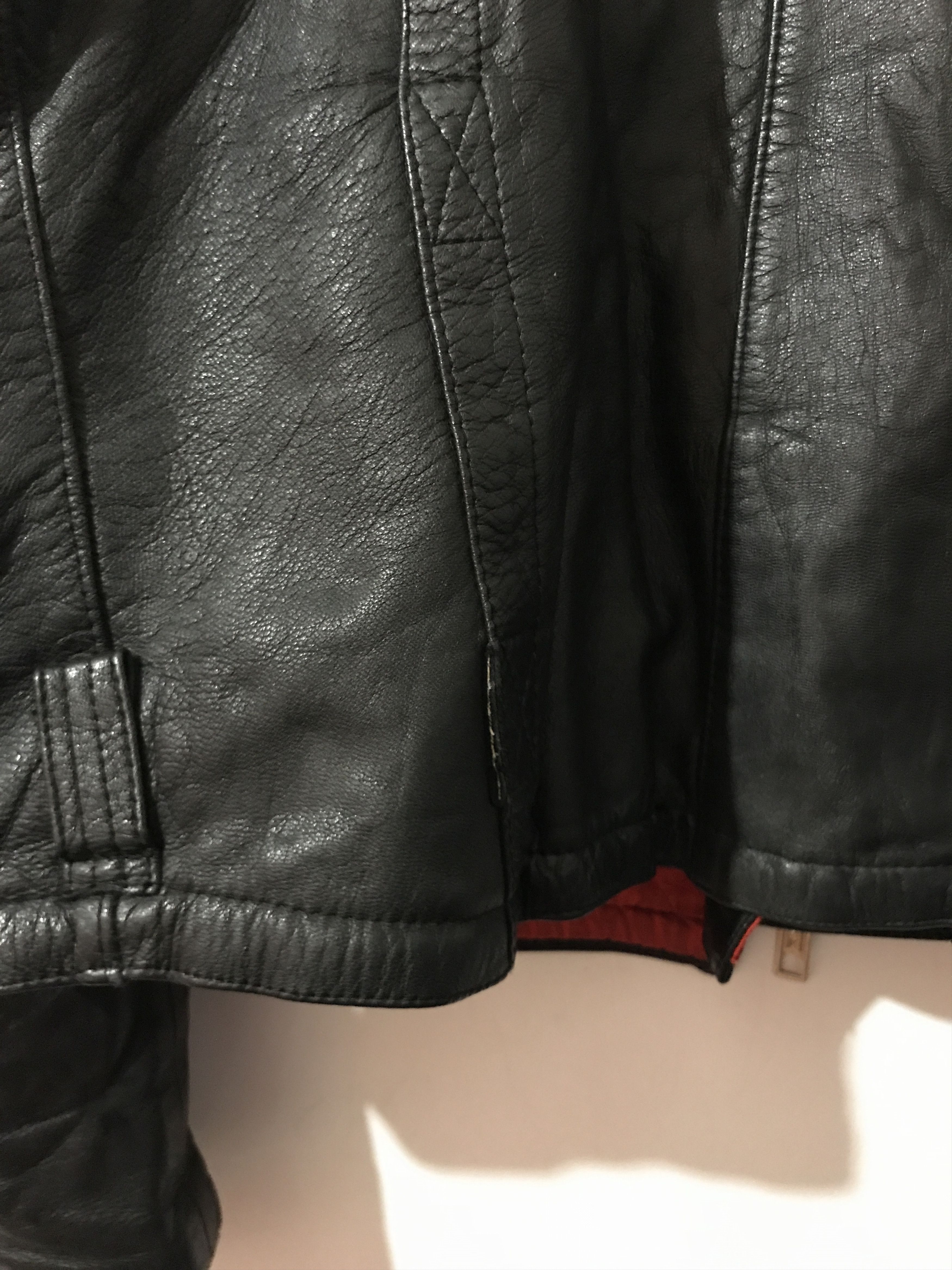 Vintage Vintage 80s Scandinavian DANISH Leather Biker Jacket L-XL Size US L / EU 52-54 / 3 - 10 Thumbnail