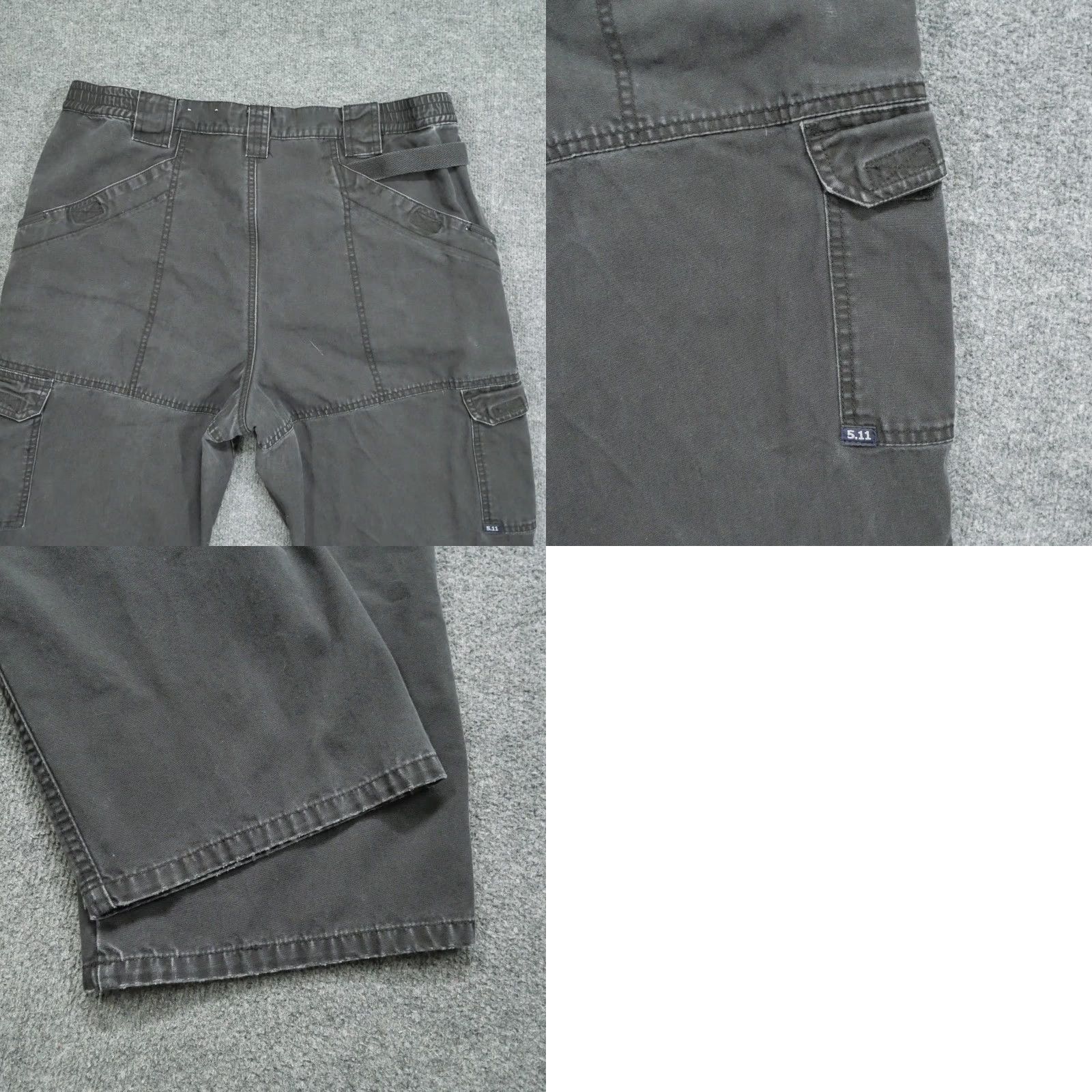 Vintage VINTAGE 511 Tactical Pants Mens 38x32 Black Faded Cargo Double Knee Canvas Size US 38 / EU 54 - 9 Thumbnail