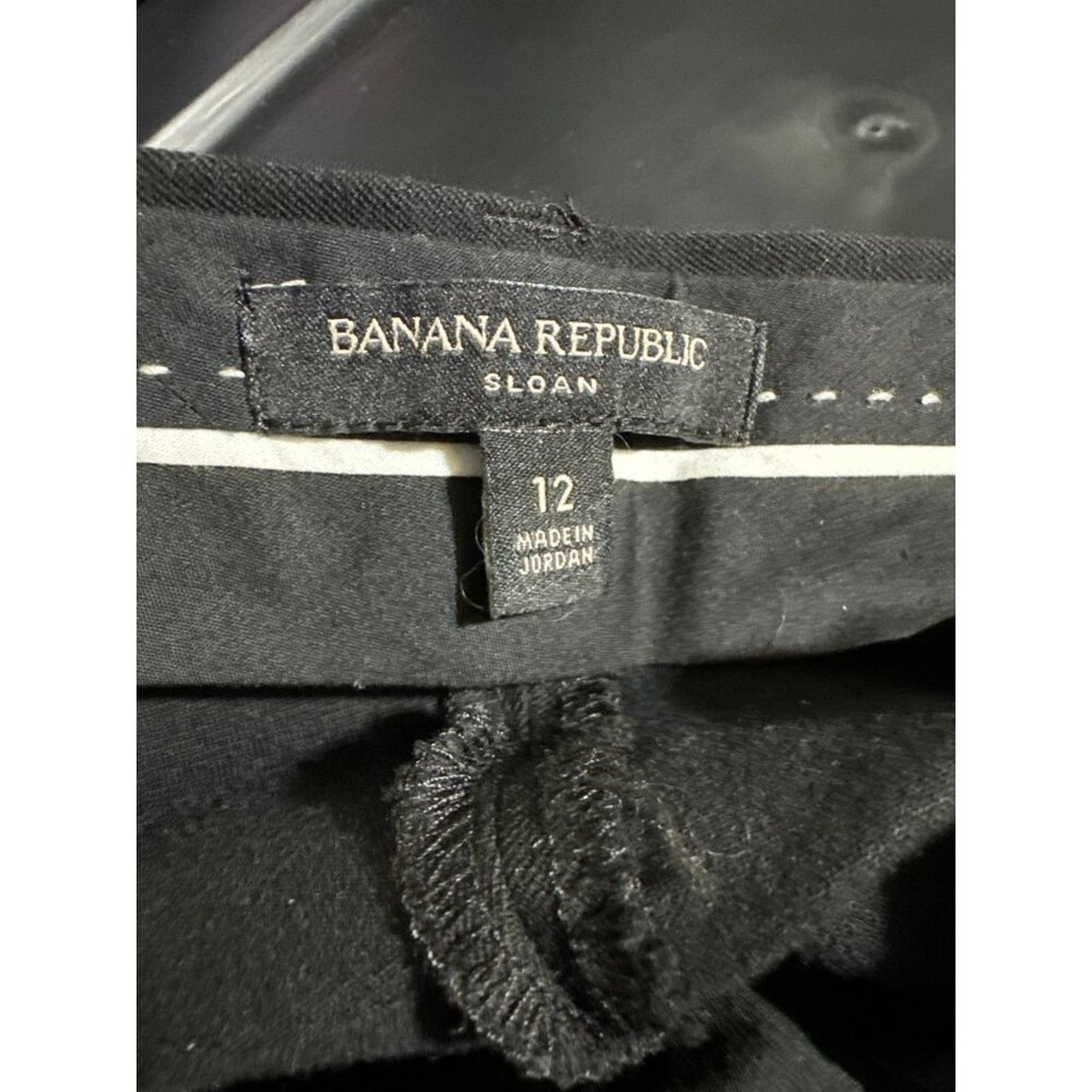 Banana Republic Banana Republic Sloan Classic Black Trouser Women's Size 12 Size 32" / US 10 / IT 46 - 3 Thumbnail