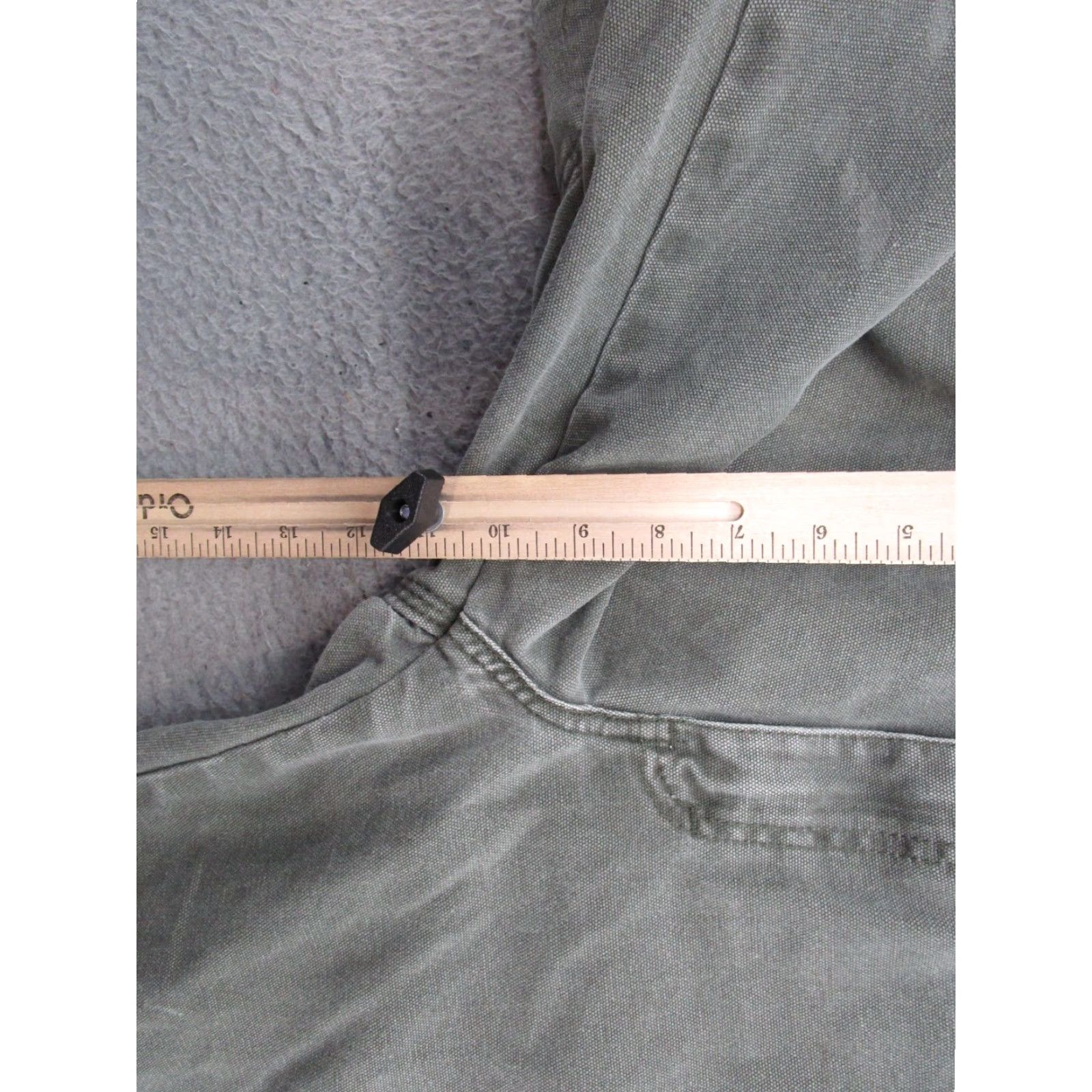 Dickies VINTAGE Dickies Carpenter Pants Green Canvas Workwear Jeans 36x30 THRASHED READ Size US 36 / EU 52 - 7 Thumbnail