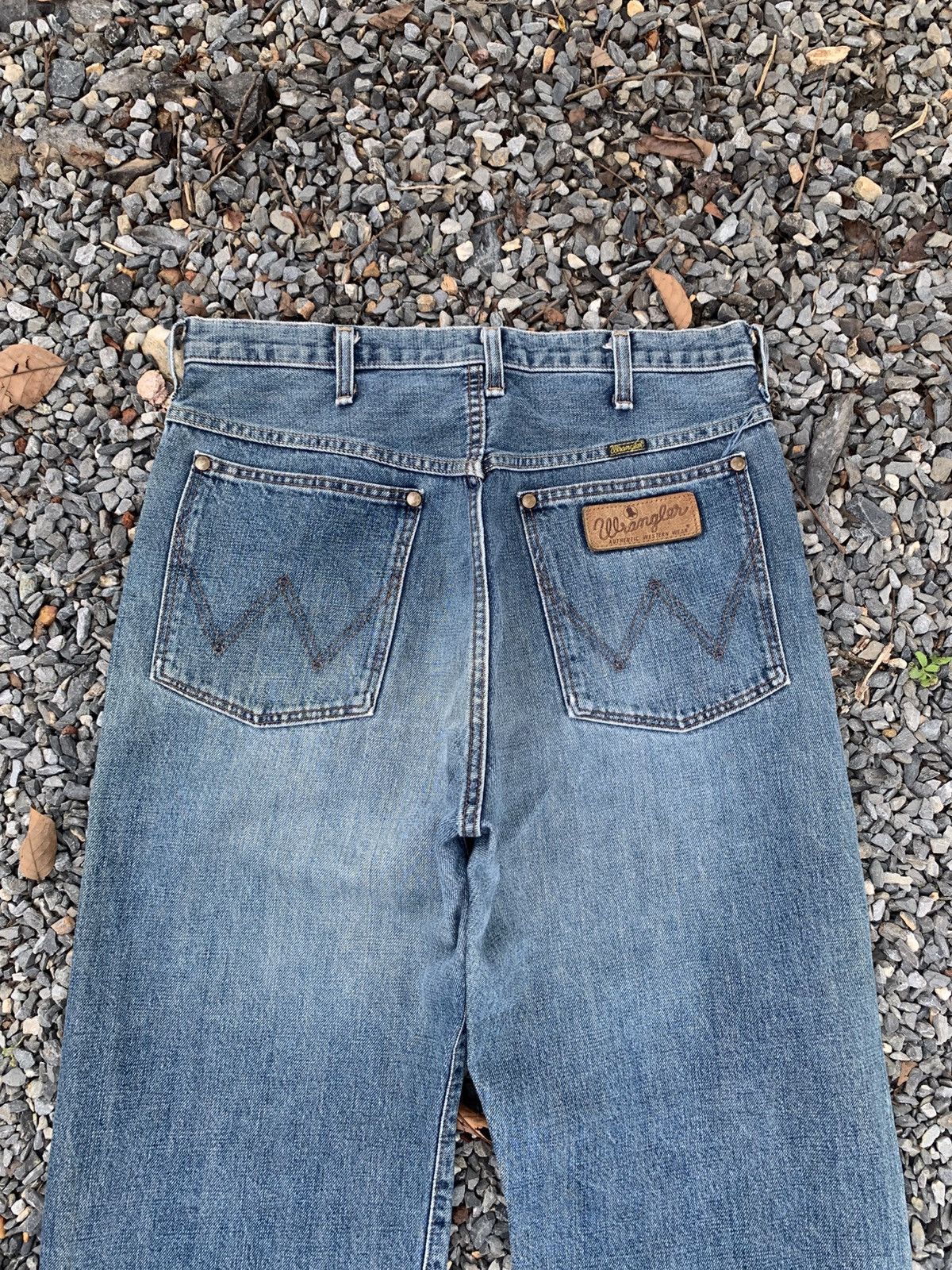 Kapital VINTAGE WRANGLER SELVEDGE BAGGY WESTERN FADED DENIM Size US 31 - 9 Thumbnail
