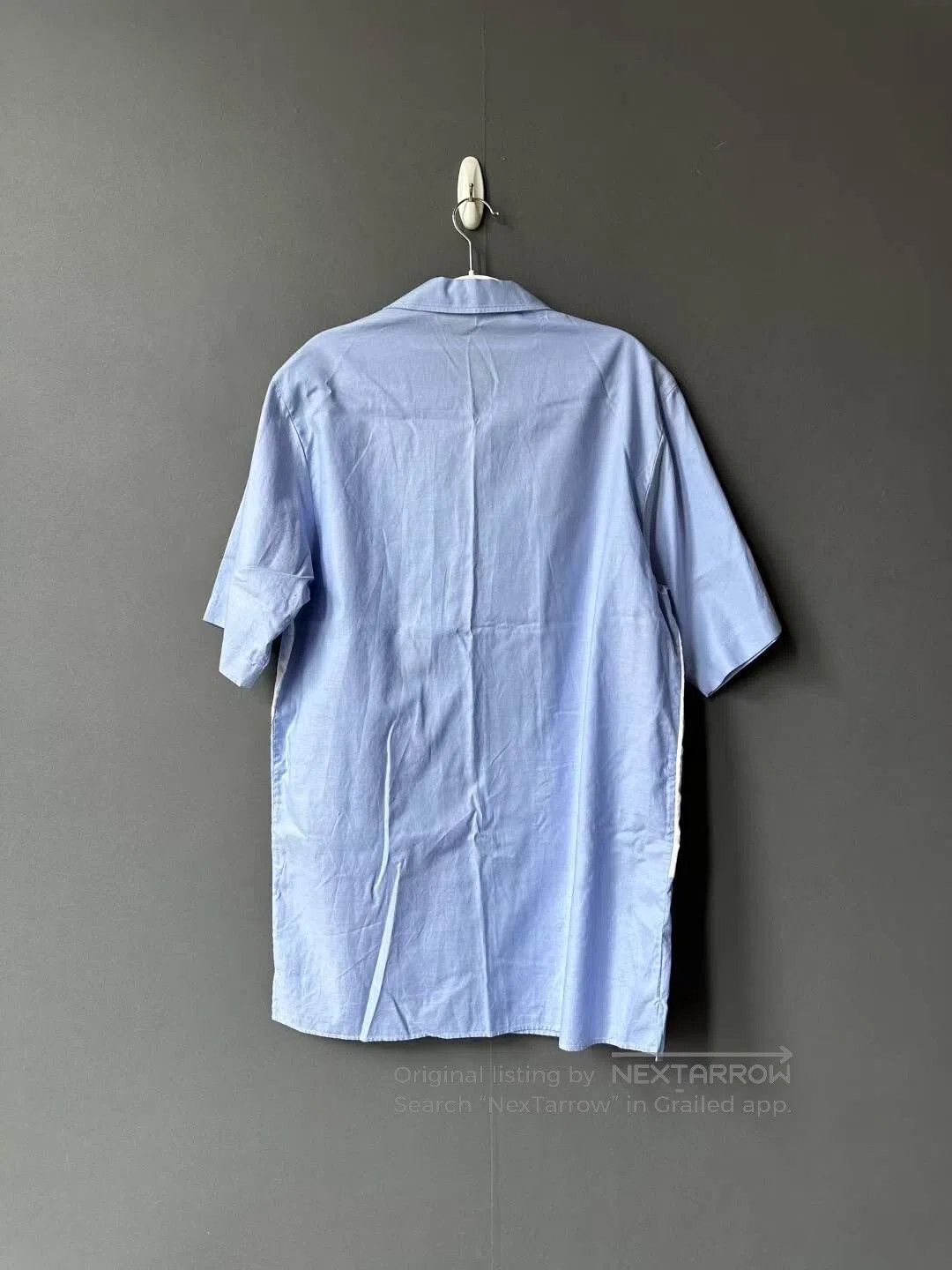 Gucci Guicci Blue and White Cola Embroidered Short Sleeve Shirt| Size US S / EU 44-46 / 1 - 2 Thumbnail