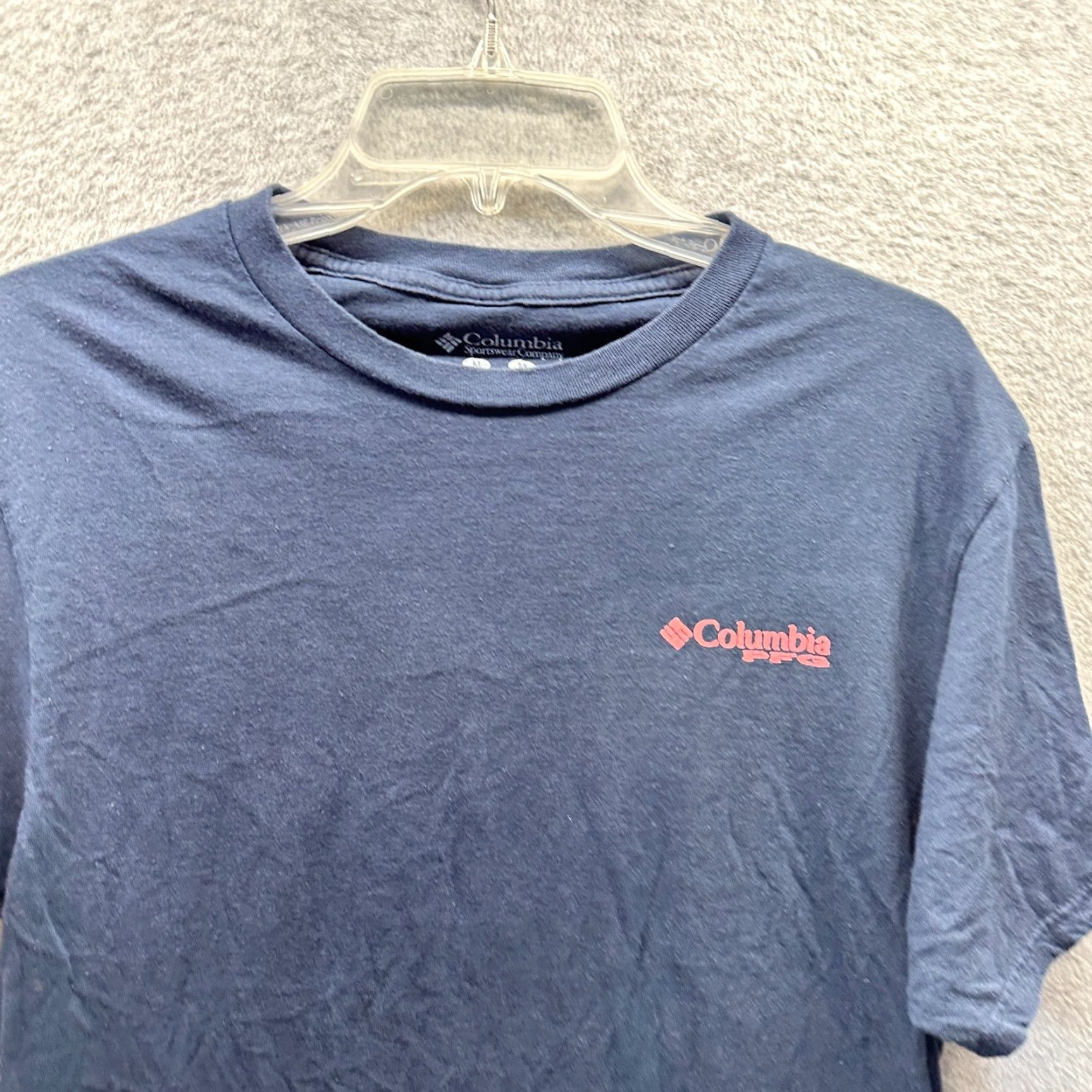 Vintage VINTAGE Columbia Shirt Adult Medium Blue PFG Outdoors Hiking Fishing Tee Casual Mens 1A Size US M / EU 48-50 / 2 - 2 Thumbnail