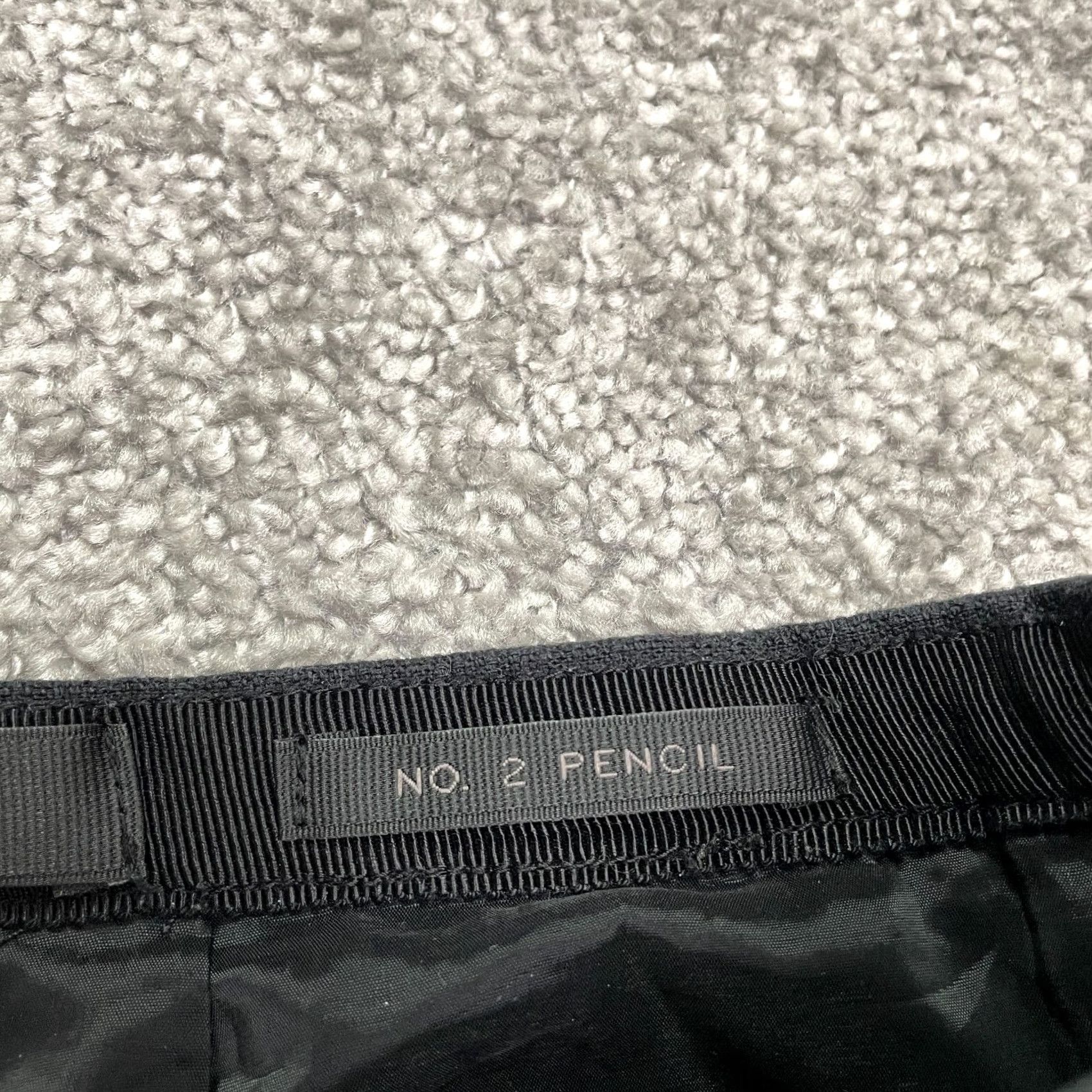 J.Crew J.Crew No. 2 Straight Pencil Skirt Women 00 Black White Striped Knee Length Slit Size 24" / US 00 / IT 34 - 5 Thumbnail