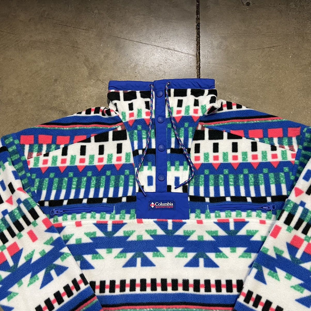 Columbia × Vintage Columbia Sportswear Powder Keg Fleece Sweatshirt Pullover Size US S / EU 44-46 / 1 - 5 Thumbnail