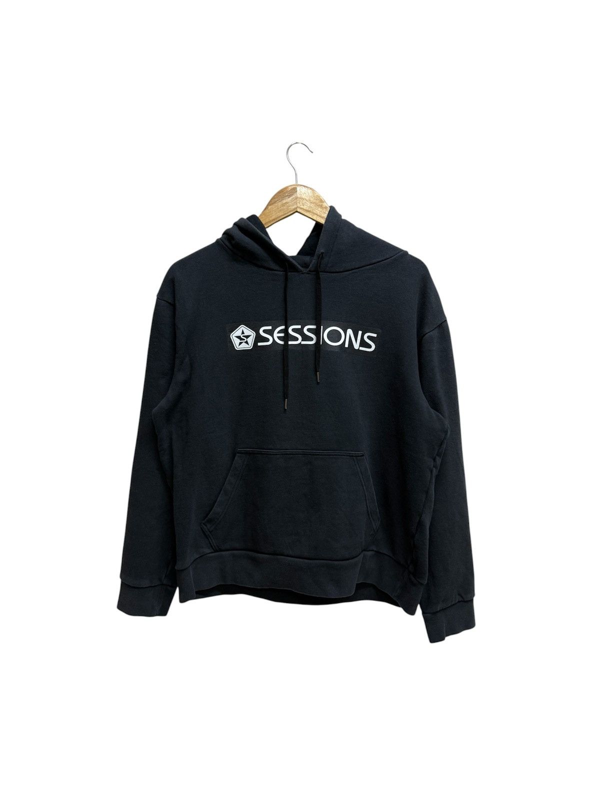 Sessions Session Biglogo Pullover Sweater Black Hoodie Size US M / EU 48-50 / 2 - 1 Thumbnail