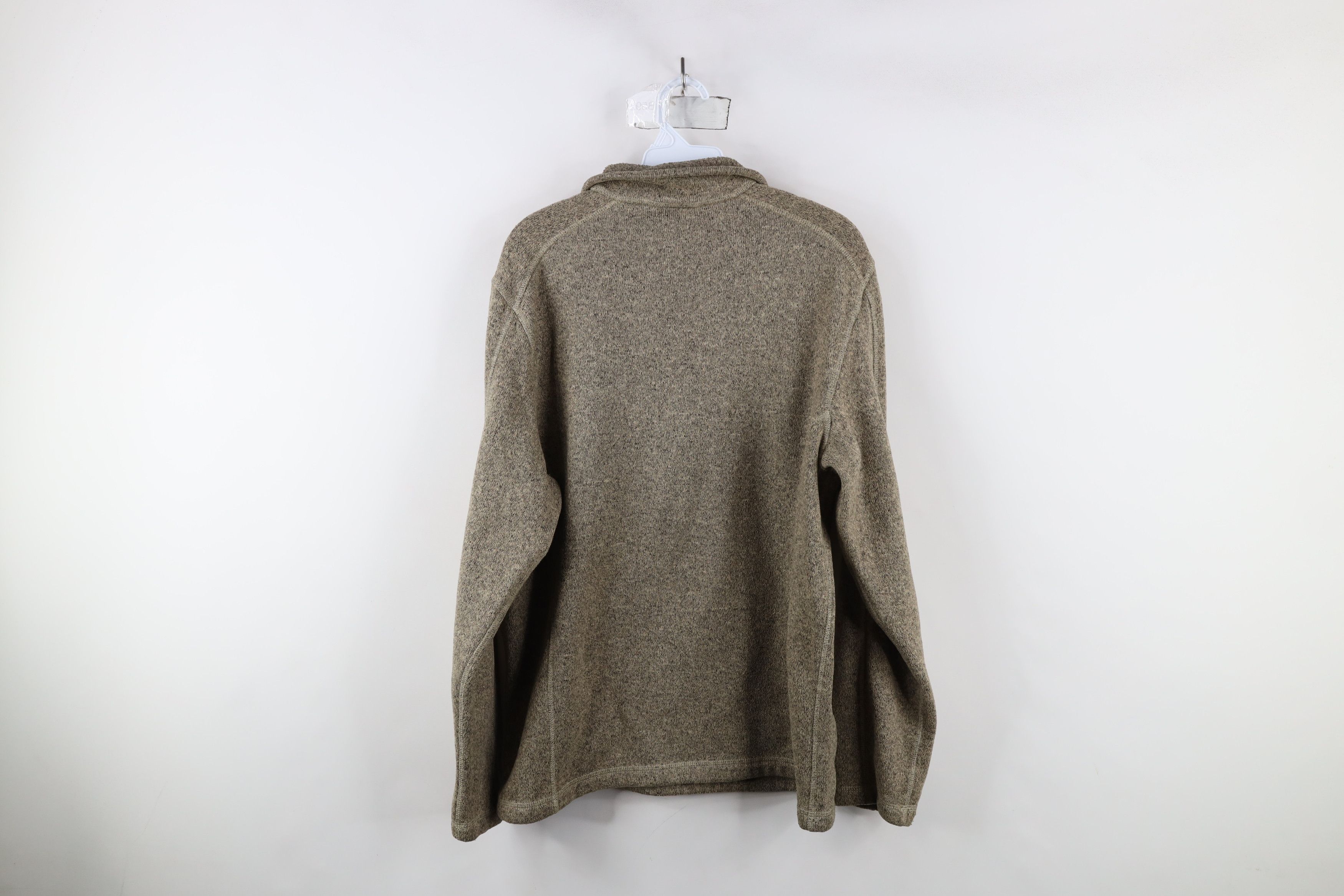 The North Face × Vintage The North Face Knit Fleece Half Zip Pullover Sweater Beige Size US M / EU 48-50 / 2 - 9 Thumbnail