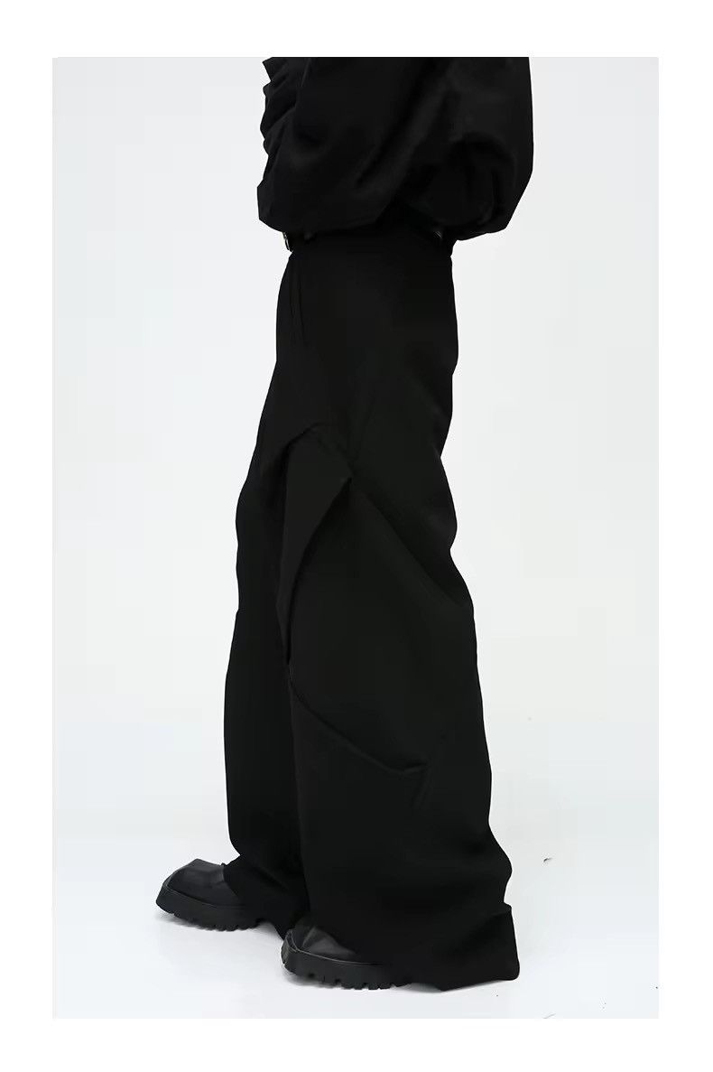 Japanese Brand × Vintage Heavy design pleated micro flare casual baggy pants Size US 30 / EU 46 - 5 Thumbnail