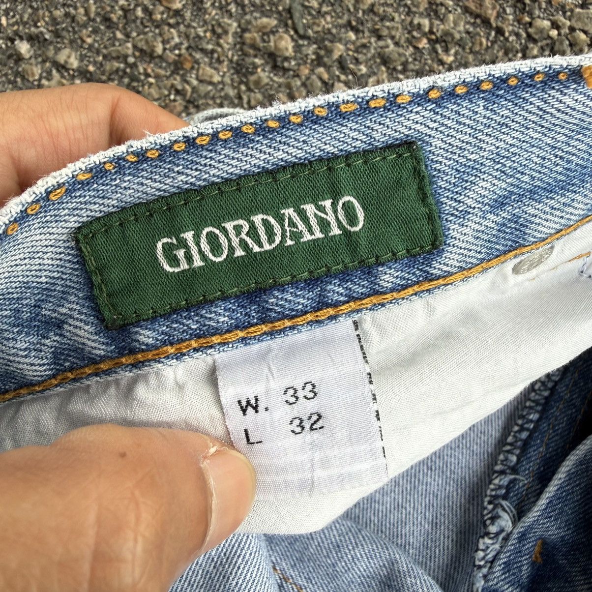 Giordano VINTAGE GIORDANO BLUE DENIM STRAIGHT FADED JEAN PANTS Size US 33 - 15 Thumbnail