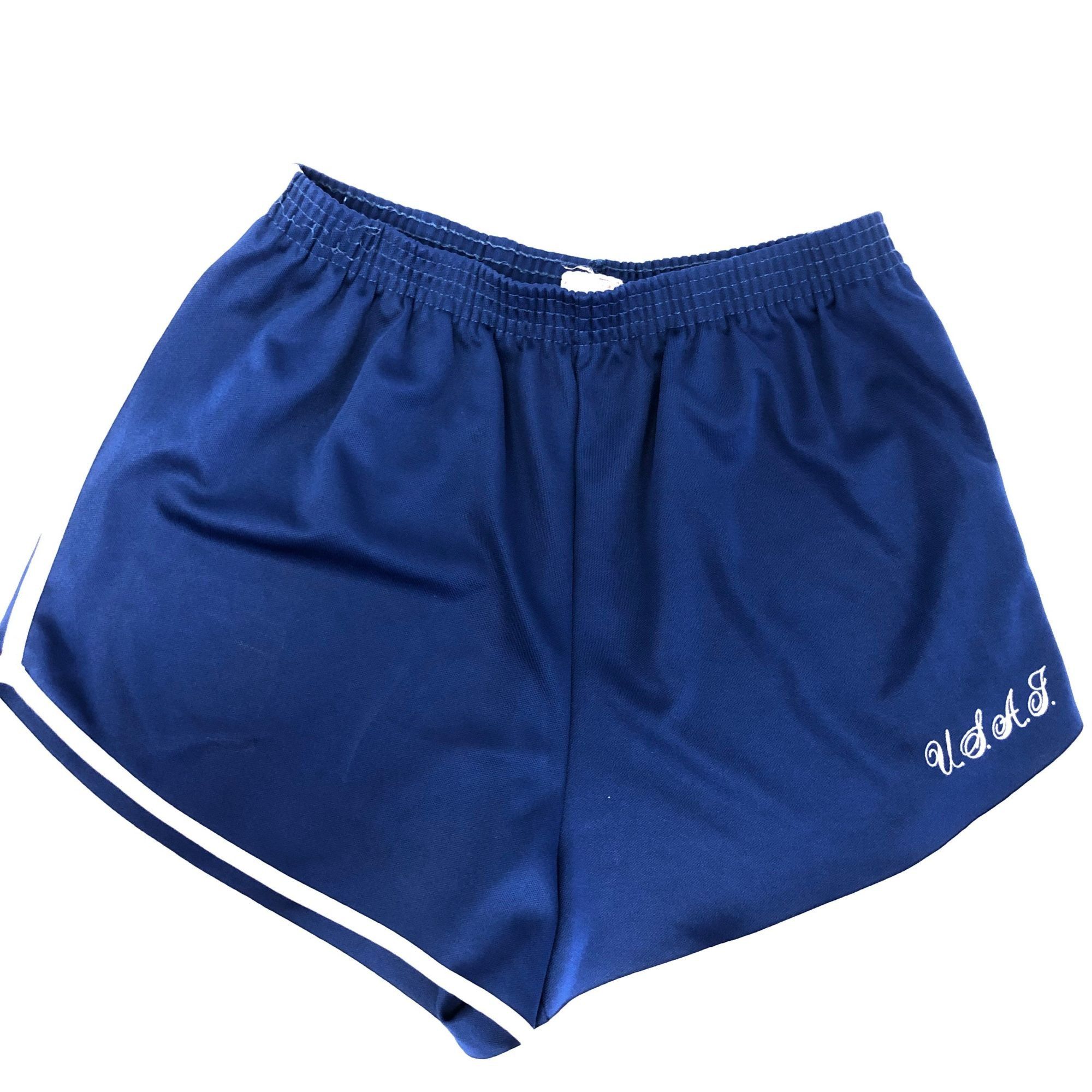 Other Vtg Bassett Walker Royal Blue USAF Track Sprinter Shorts Size US 32 / EU 48 - 1 Thumbnail