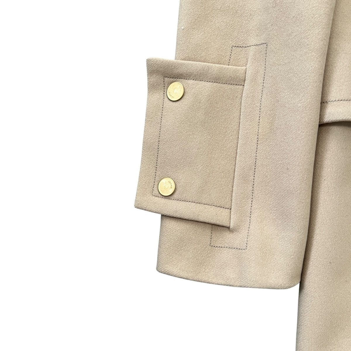 Gucci GUCCI × TOM FORD 03AW Belt Stand Collar Hidden Placket Coat Size XS / US 0-2 / IT 36-38 - 2 Thumbnail