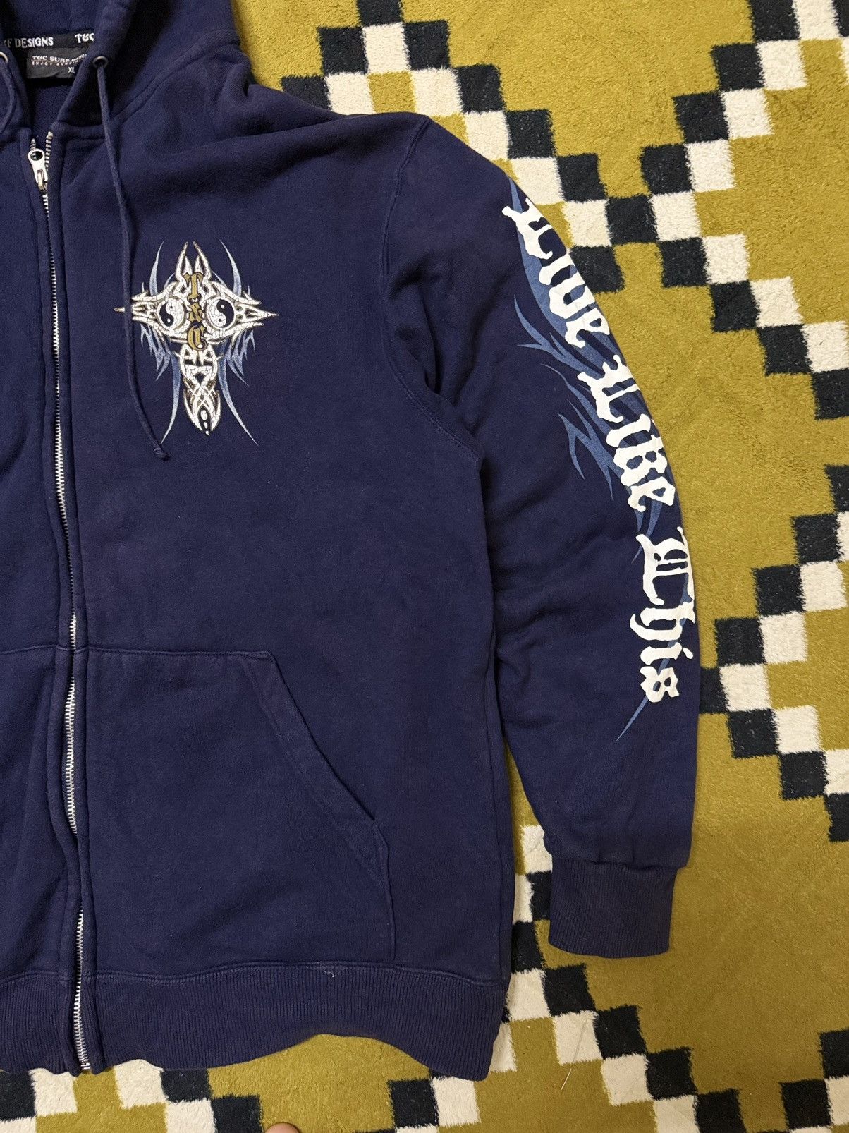 Vintage Vintage T&C Gothic Cross Hoodie Tribal JNCO Size US XL / EU 56 / 4 - 3 Thumbnail