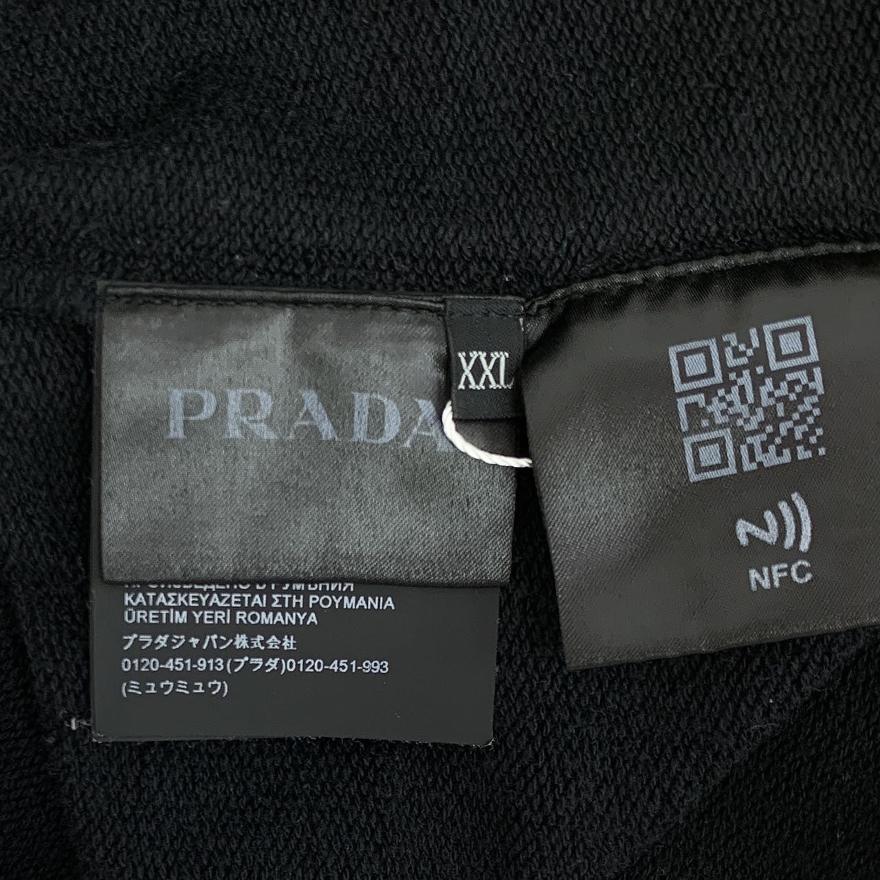 Prada Prada Triangle Logo T-Shirt Black (XXL) Size US XXL / EU 58 / 5 - 7 Thumbnail