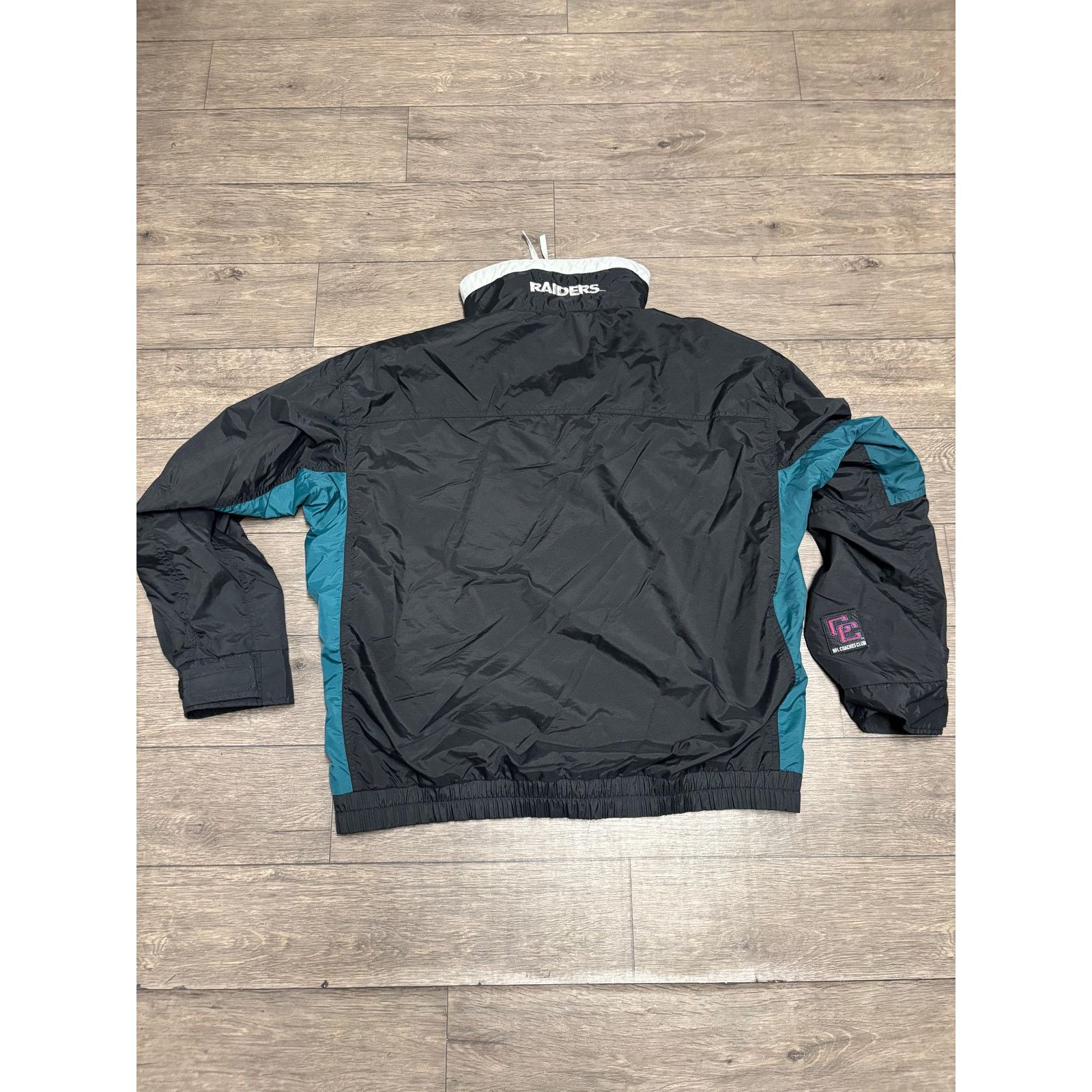 Columbia × NFL × Vintage VTG Columbia Oakland Raiders Jacket L NFL Coach Club Black Size US L / EU 52-54 / 3 - 8 Thumbnail