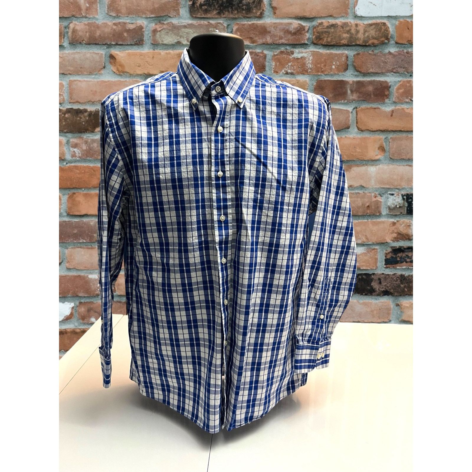Tommy Hilfiger Tommy Hilfiger Blue Plaid Long Sleeve Button Down Shirt Size US XL / EU 56 / 4 - 1 Thumbnail