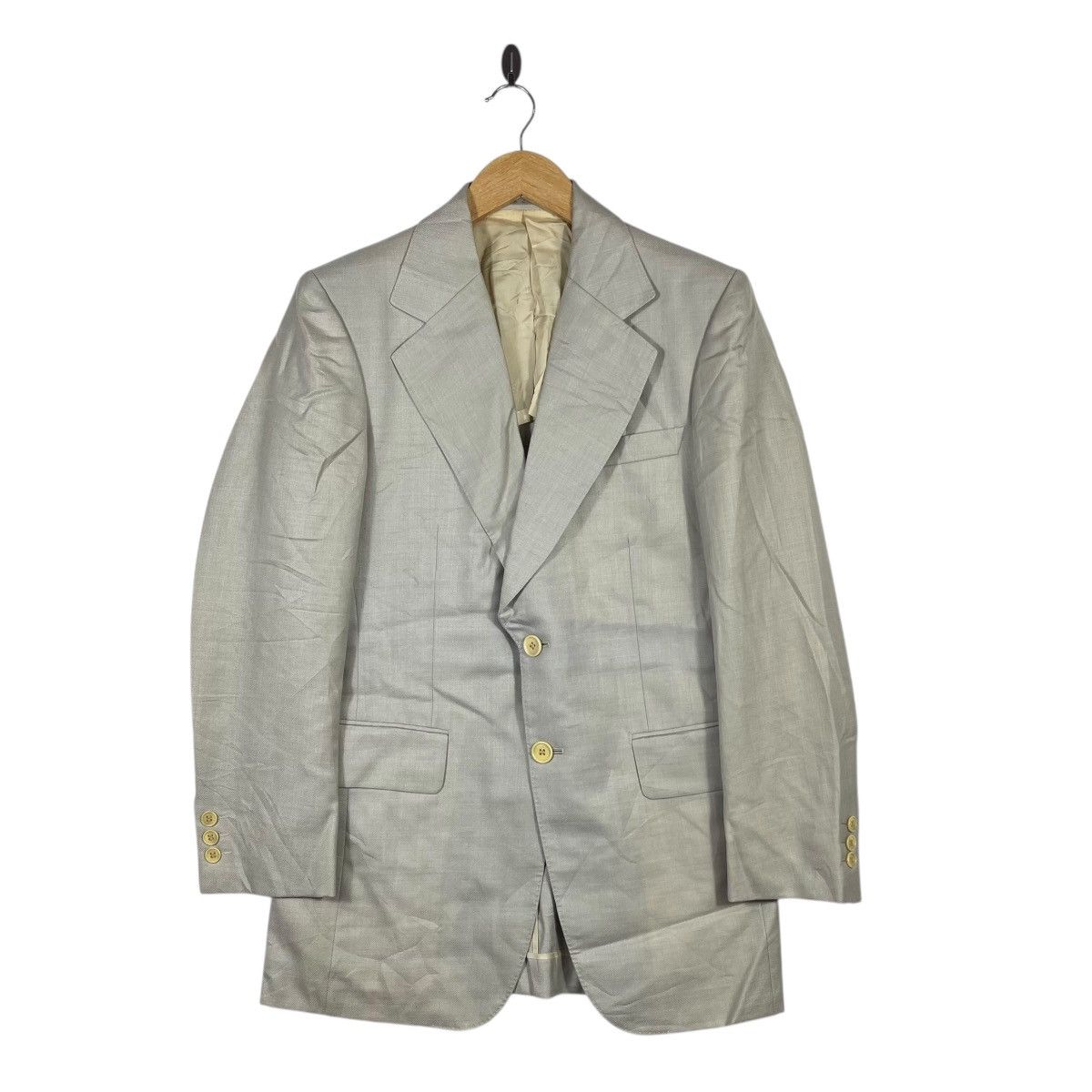 Lanvin Vintage Lanvin Paris Sport Coat Beige Gold Buttons Size 36R - 1 Thumbnail