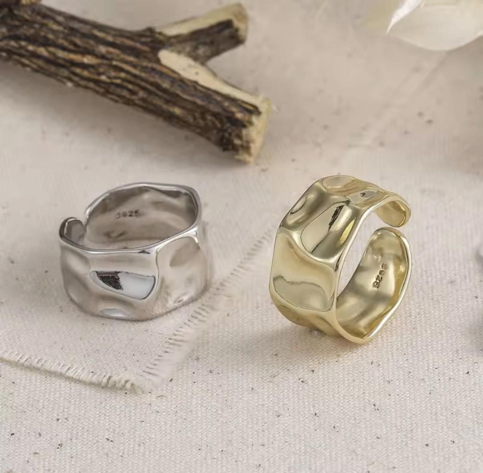 Other Irregular Liquid Adjustable Rings Set Size ONE SIZE - 3 Thumbnail