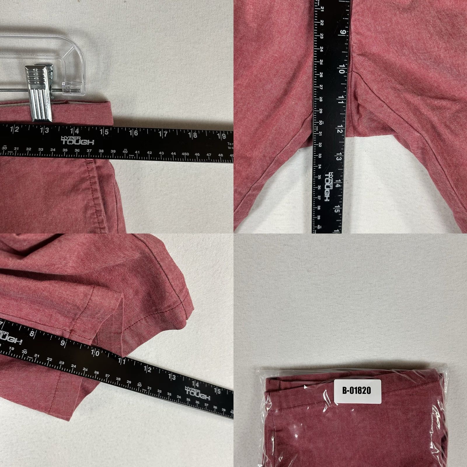 Old Navy Old Navy Slim Red Chambray Chino Shorts Men 28 Casual Flat Front Mid Rise Button Zipper Pockets 10in Inseam Size US 28 / EU 44 - 8 Thumbnail