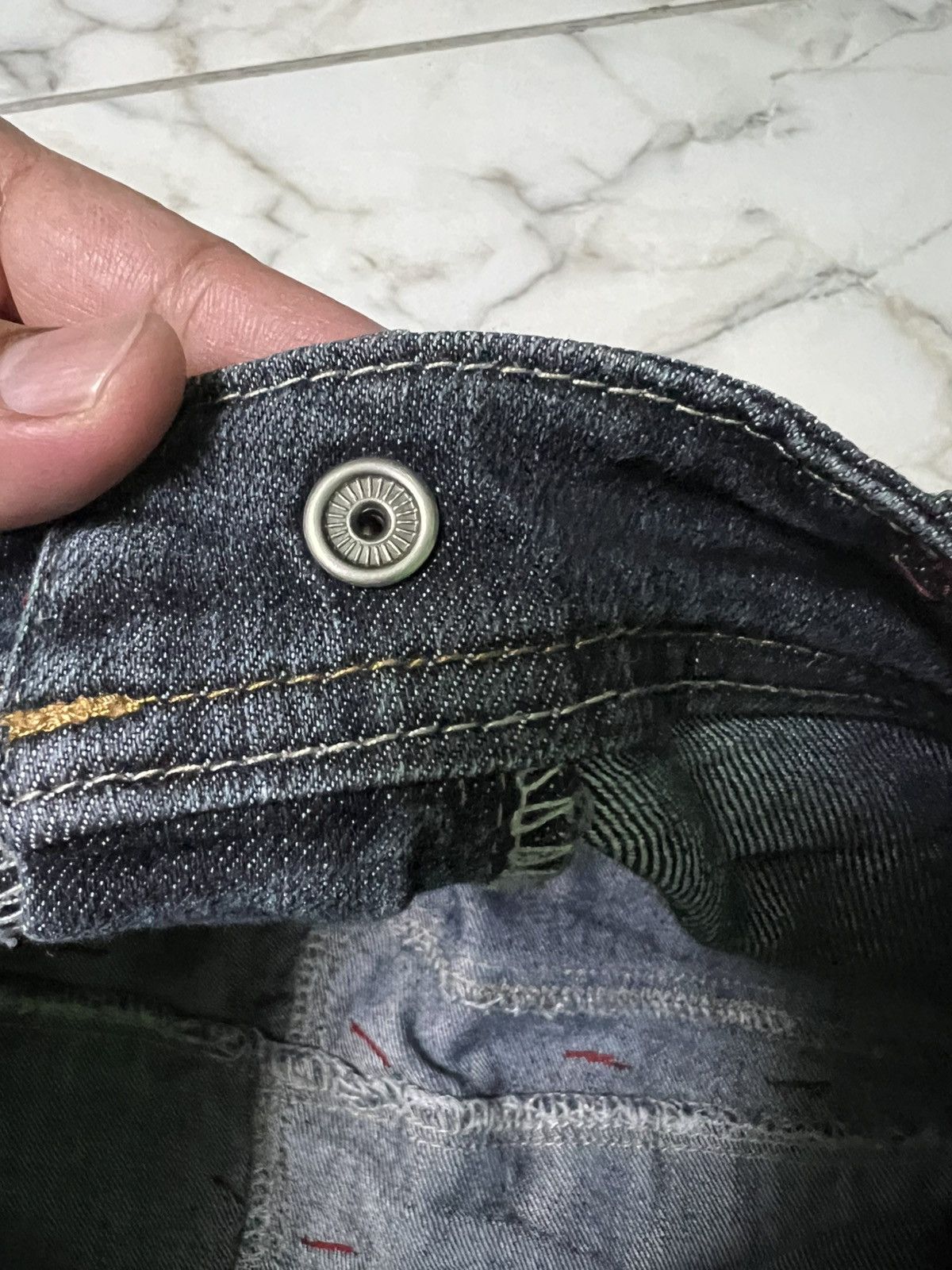 If Six Was Nine × Japanese Brand × Vintage 💥Double Waist💥 90’s Double Focus Japanese Denim Washed Jean Size US 28 / EU 44 - 12 Thumbnail