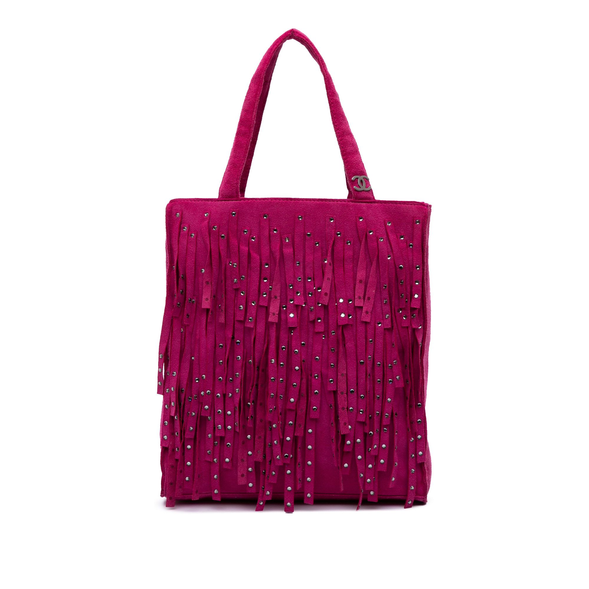Chanel Chanel Mini Suede Studded Fringe Tote Size ONE SIZE - 1 Thumbnail