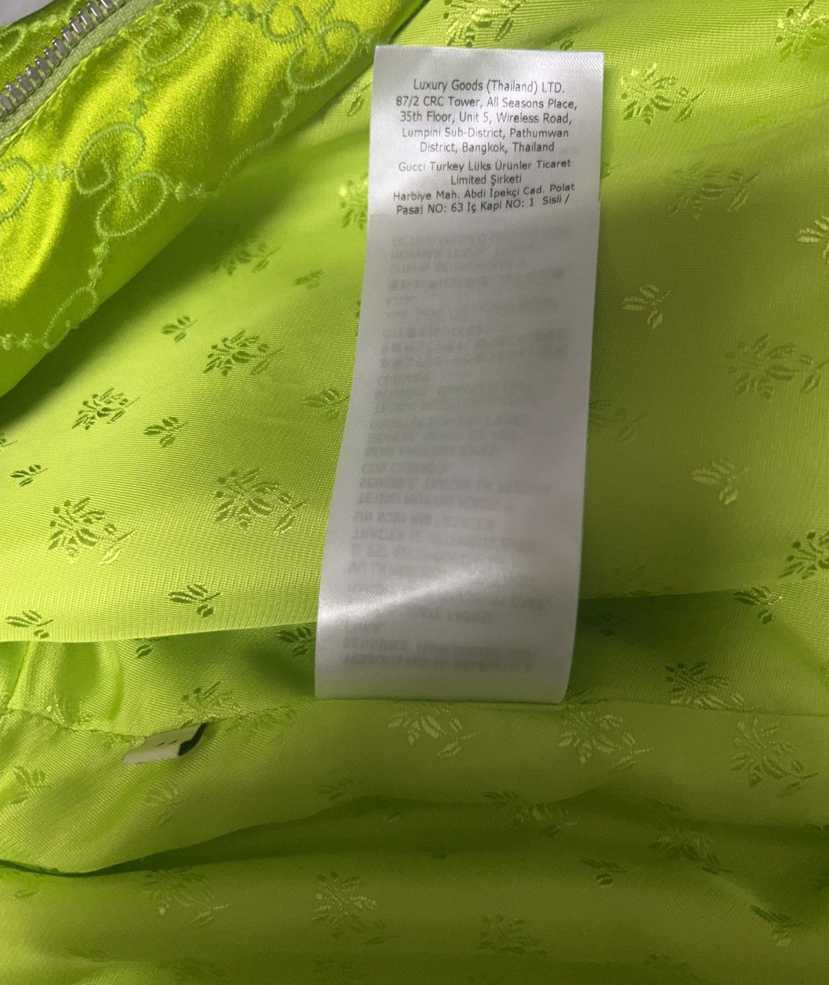 Gucci Gucci Green Satin Bomber Jacket New Size 44 Size M / US 6-8 / IT 42-44 - 15 Thumbnail