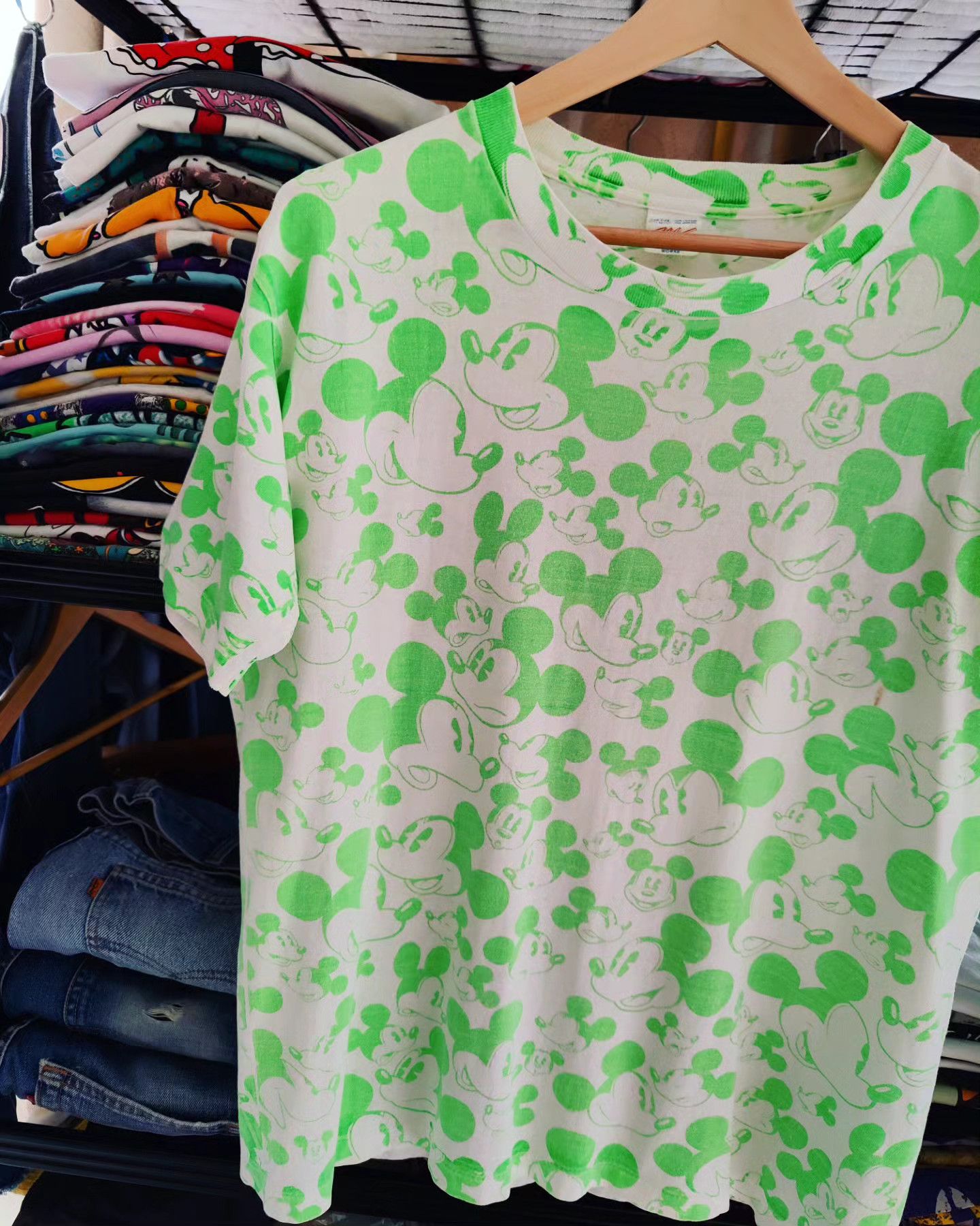 Disney × Mickey Mouse × Vintage vintage 80s AOP Mickey Mouse Size US L / EU 52-54 / 3 - 6 Thumbnail