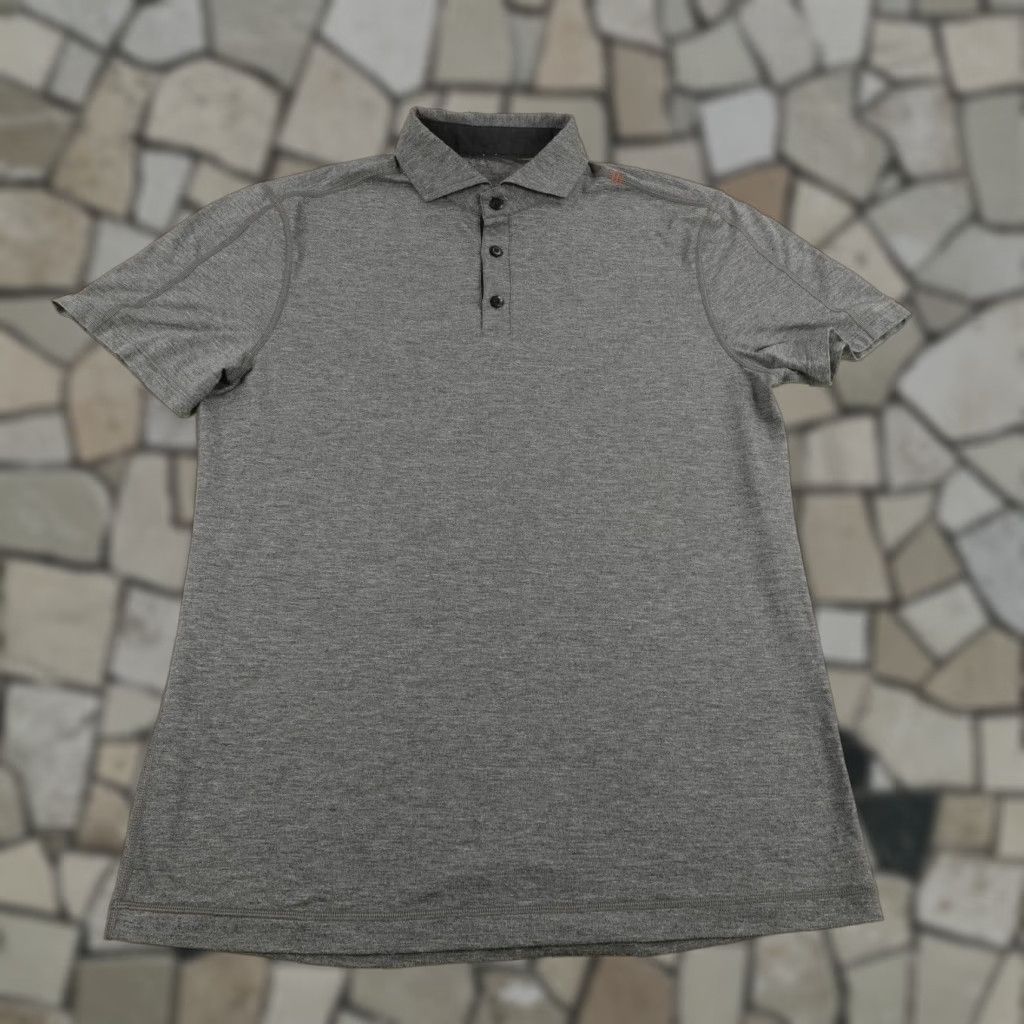 Lululemon Lululemon Polo Shirt Mens Large Gray Evolution Performance Golf Shirt Size US L / EU 52-54 / 3 - 1 Thumbnail