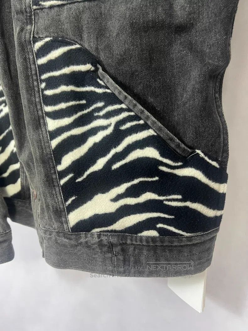 Celine CELINE Zebra print patchwork smoke grey denim cotton coat Size US M / EU 48-50 / 2 - 5 Thumbnail