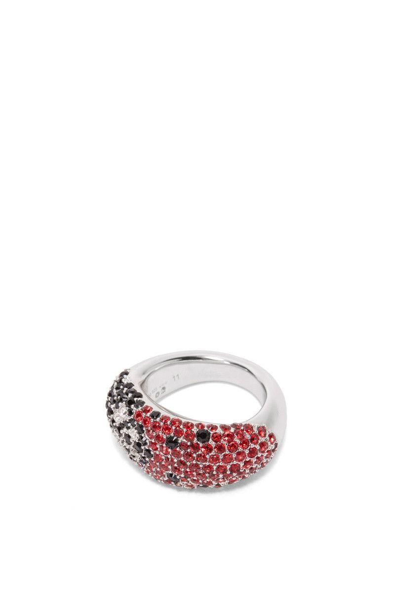 Loewe o1in1g0526 Size: OS / Signet Ring Sterling Silver Crystals Size ONE SIZE - 1 Thumbnail