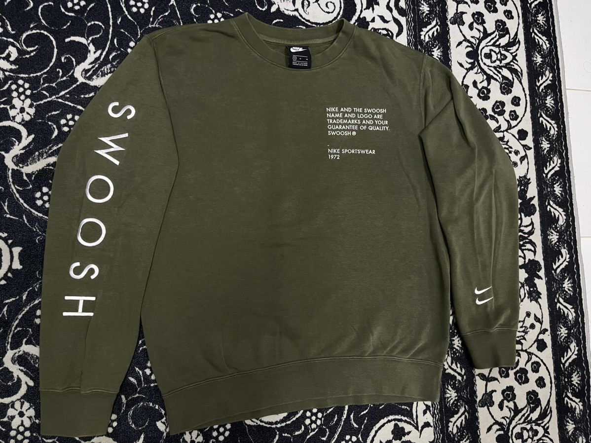 Nike × Vintage Y2K OG NIKE DOUBLE SWOOSH GREEN COLOUR NICELY FADED Size US M / EU 48-50 / 2 - 4 Thumbnail
