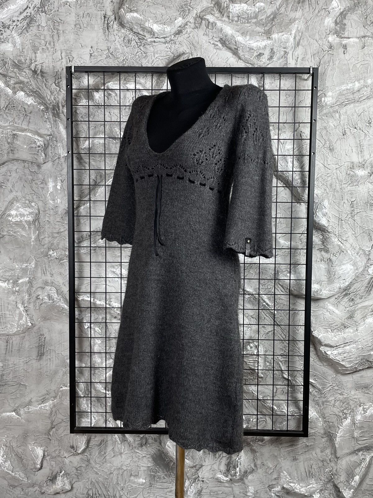 Miss Sixty Miss Sixty Vintage Alpaca Blend Knit Dress Grunge Y2K Style Size S / US 4 / IT 40 - 4 Thumbnail