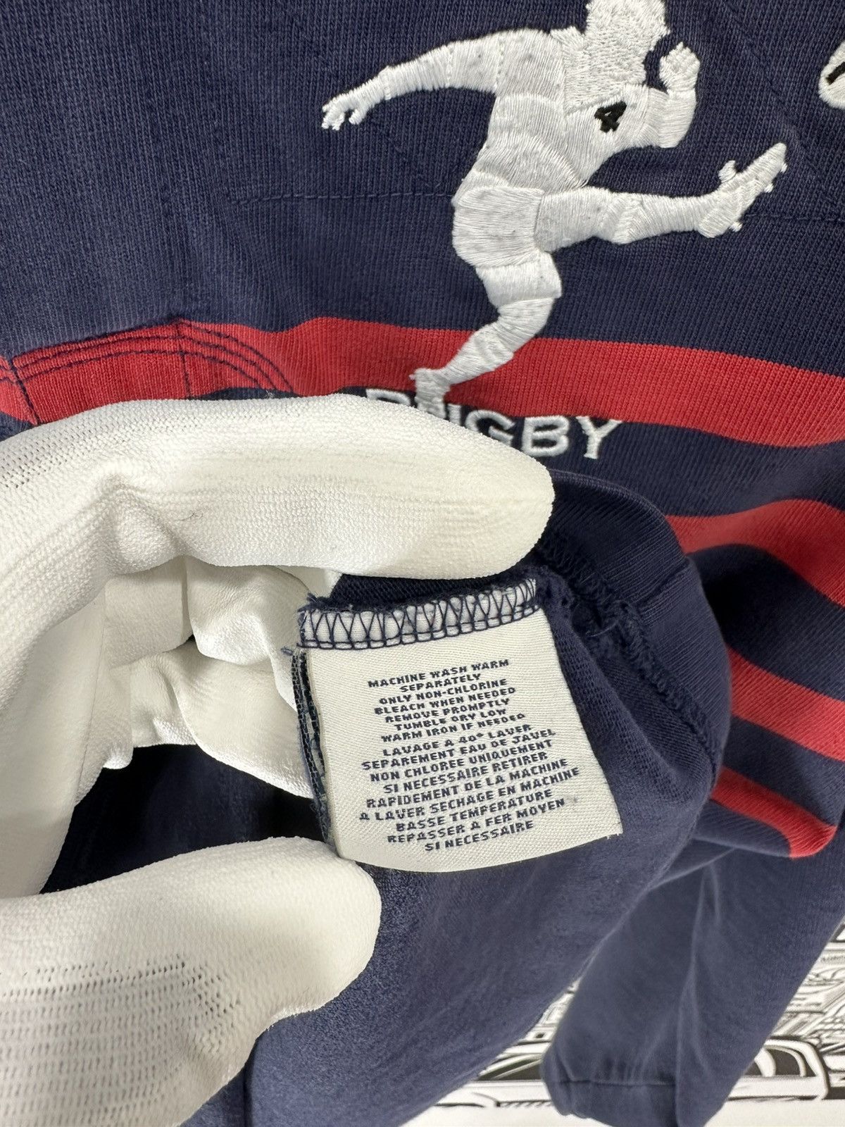 Rugby Ralph Lauren Rugby Ralph Lauren Big Kicker USA Rugby Hoodie Navy L Size US L / EU 52-54 / 3 - 7 Thumbnail
