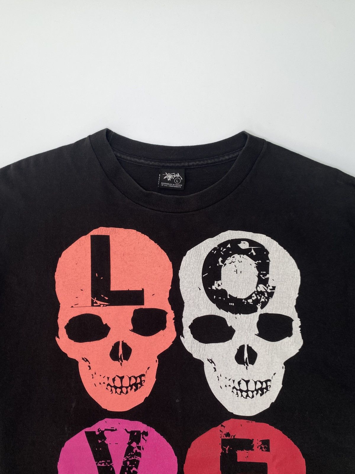Stussy Vintage Love & Hate Stussy Skull Tee (2) Size US L / EU 52-54 / 3 - 2 Thumbnail