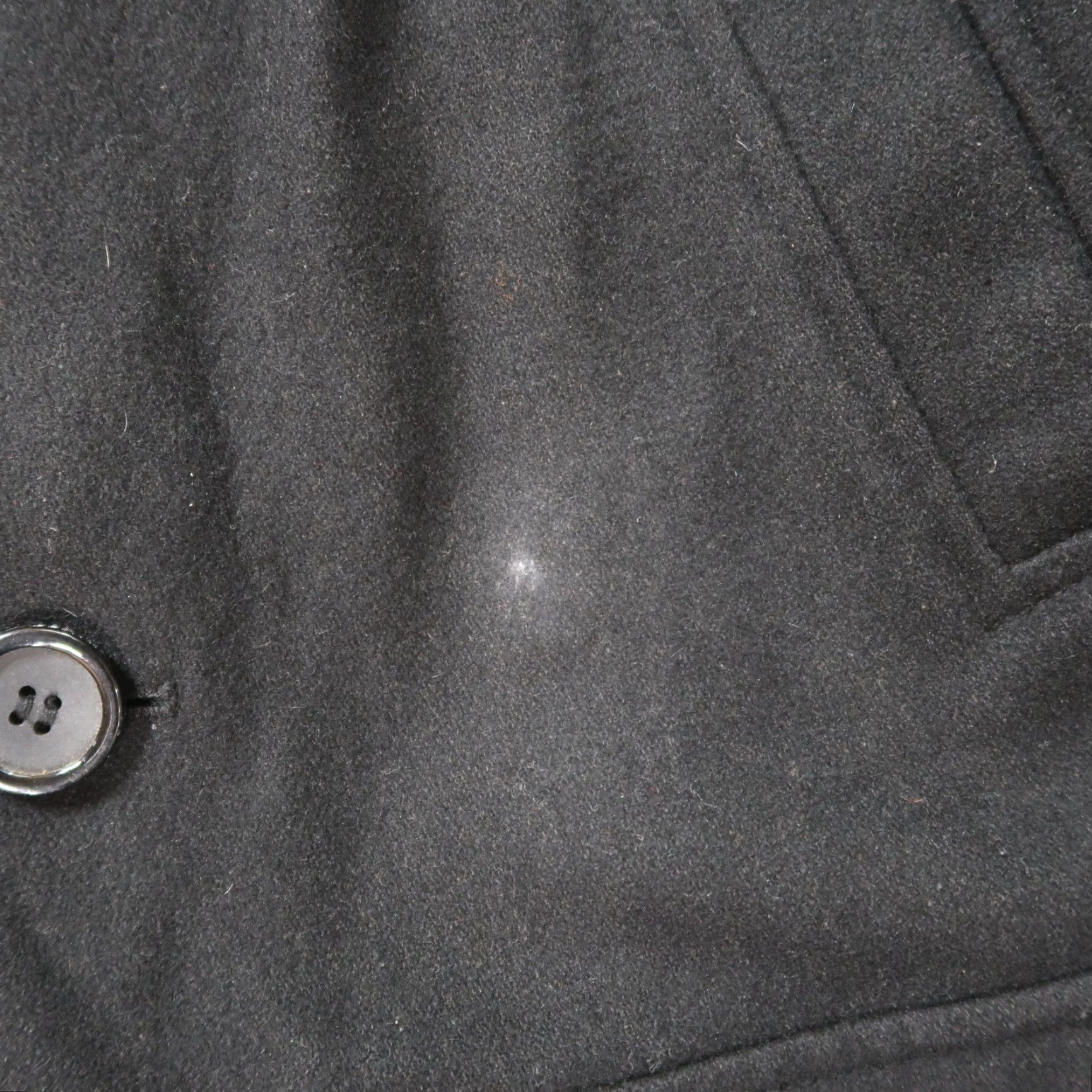 Guess VINTAGE GUESS Pea Coat Jacket Men's Large Black Full Zip Wool Insulated 90s Classic Size US L / EU 52-54 / 3 - 6 Thumbnail