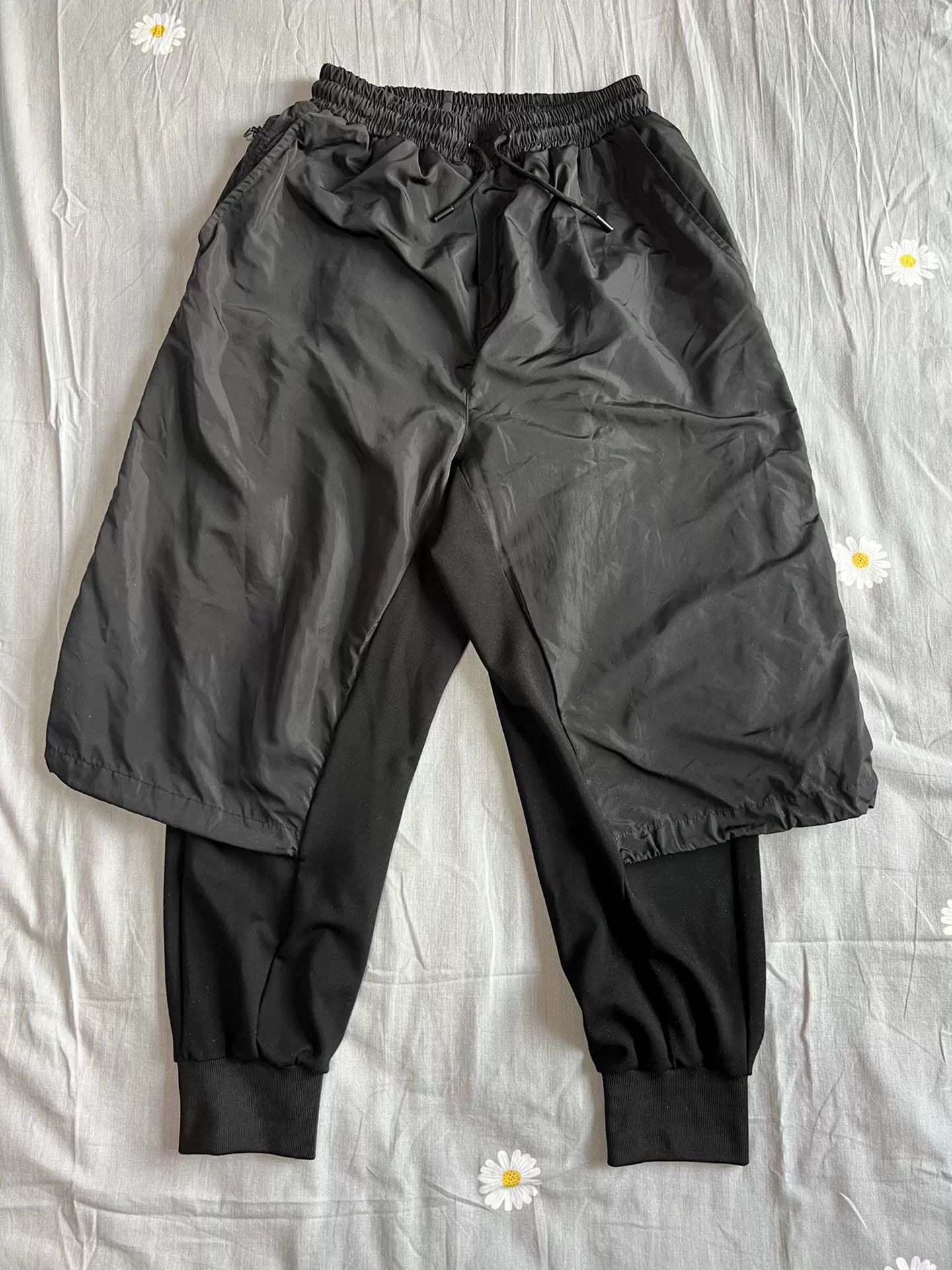 Y-3 Y-3 Men's Layered Tapered Sweatpants Size US 28 / EU 44 - 1 Thumbnail