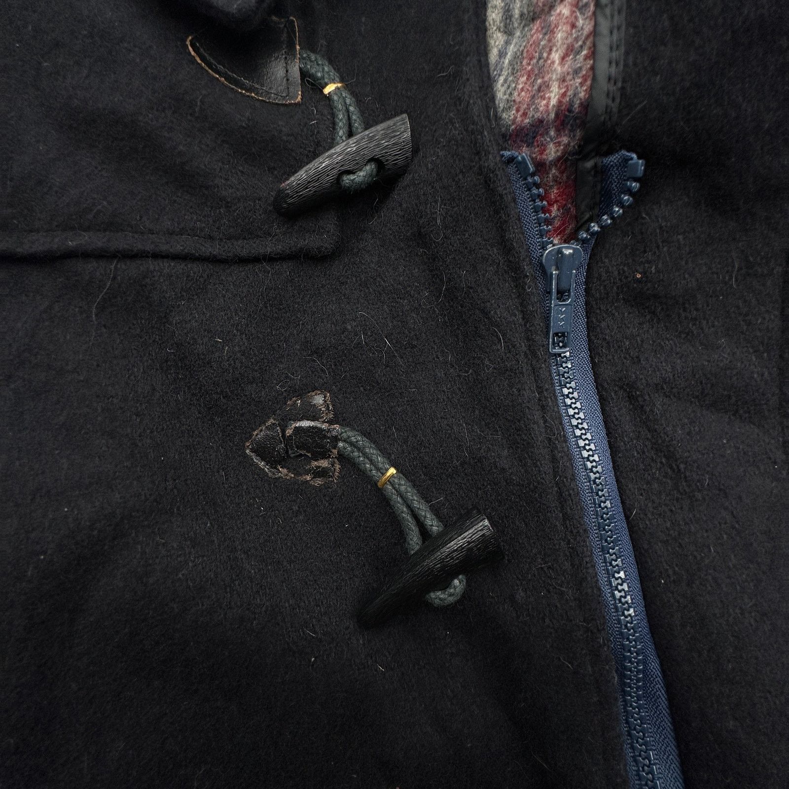 Woolrich Woolen Mills VTG Woolrich Duffle Wool Coat Mens XL 44 Toggles Plaid Lined Size US XL / EU 56 / 4 - 16 Thumbnail