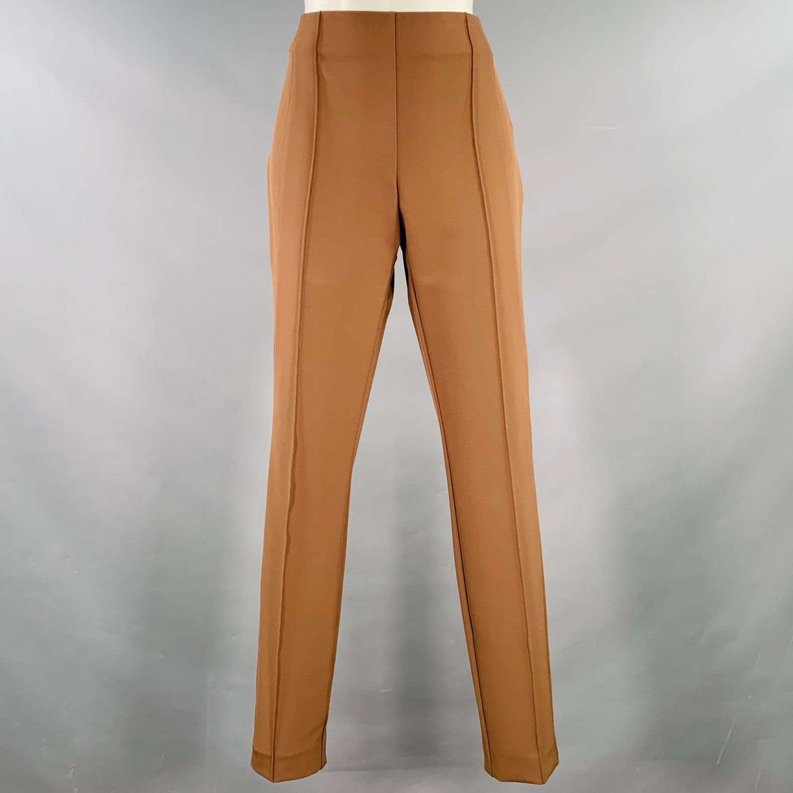 Lafayette 148 Size 6 Brown Polyamide Blend Side Zipper Dress Pants Size 28" / US 6 / IT 42 - 1 Thumbnail