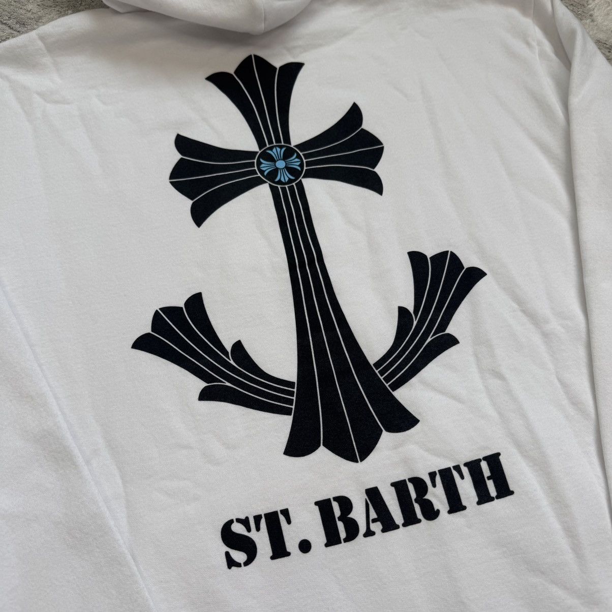 Chrome Hearts St barths cross pullover hoodie Size US M / EU 48-50 / 2 - 5 Thumbnail
