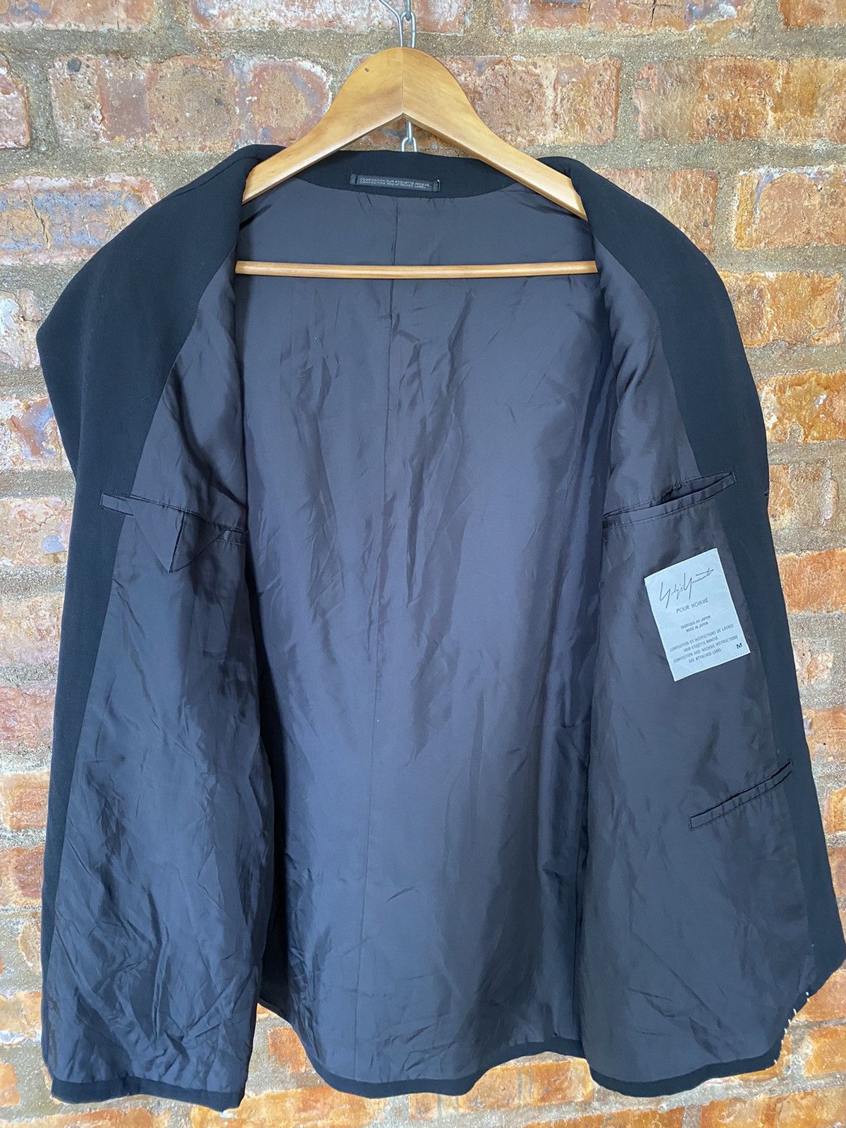 Yohji Yamamoto SS1995 Yohji Yamamoto POUR HOMME sashiko Robin Williams Size US L / EU 52-54 / 3 - 18 Thumbnail