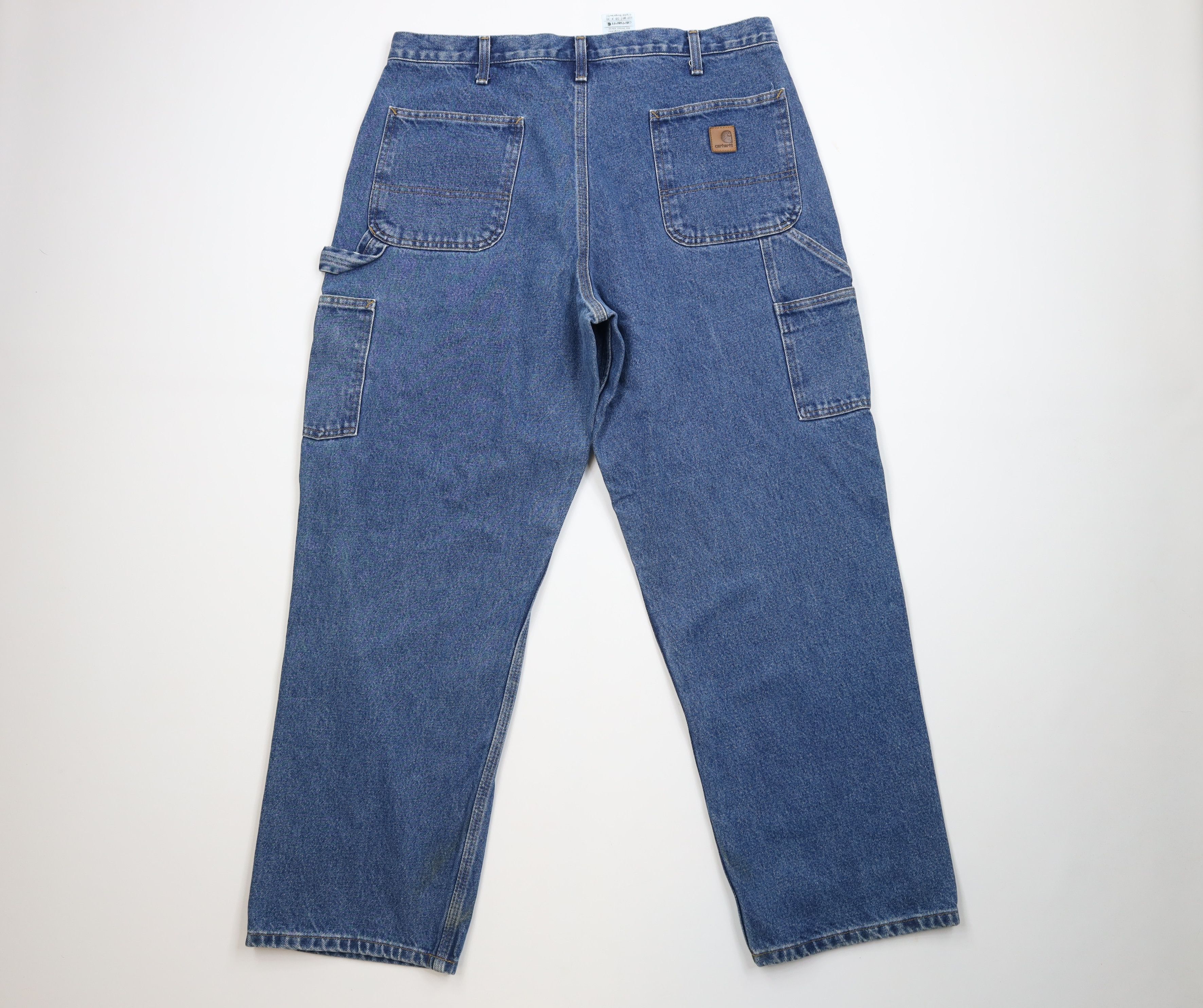 Carhartt Vintage Y2K Carhartt Wide Leg Dungaree Denim Jeans Blue Size US 38 / EU 54 - 10 Thumbnail
