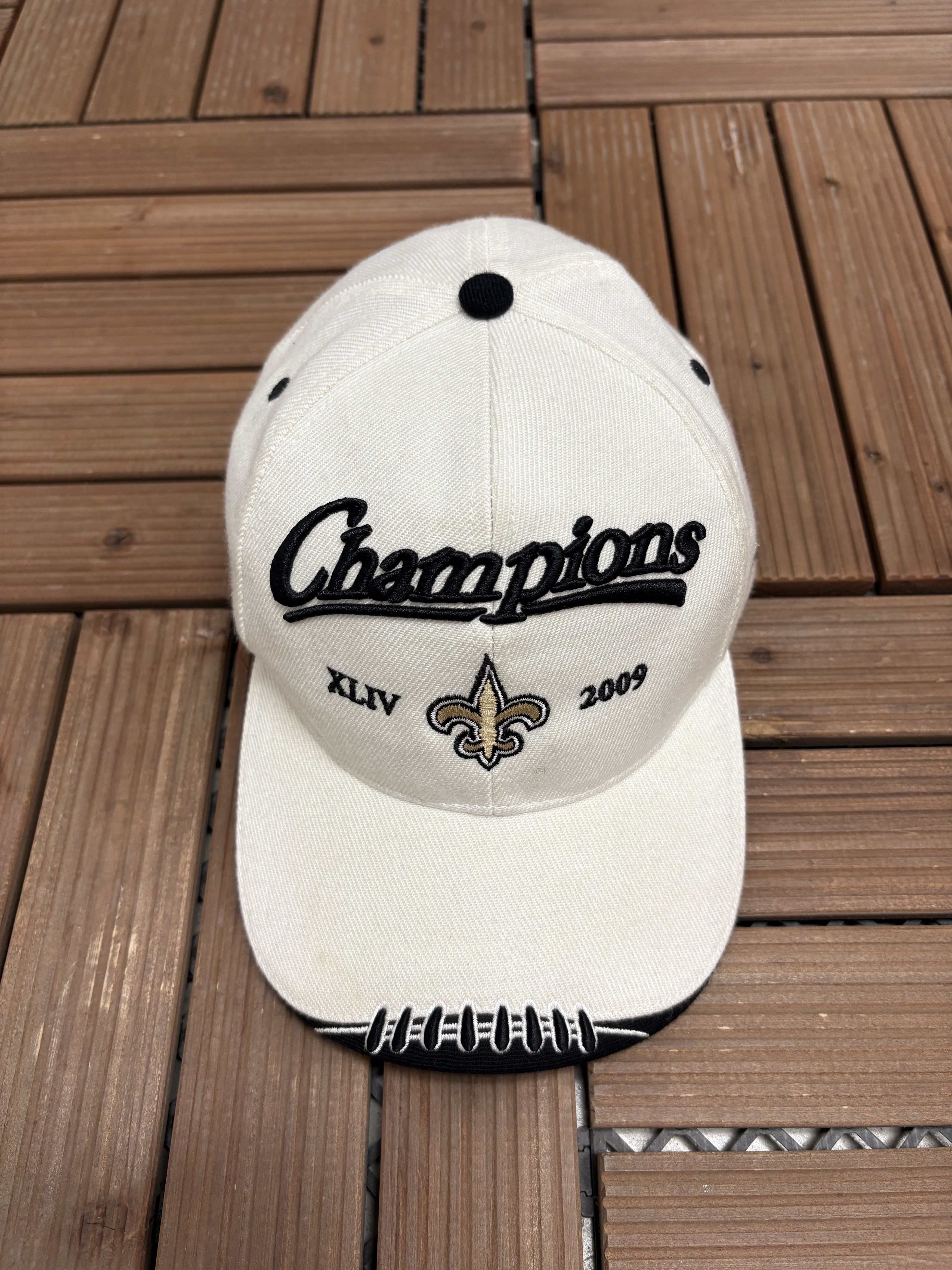 Reebok New Orleans Saints Super Bowl XLIV Champions Vintage Hat Size ONE SIZE - 2 Thumbnail