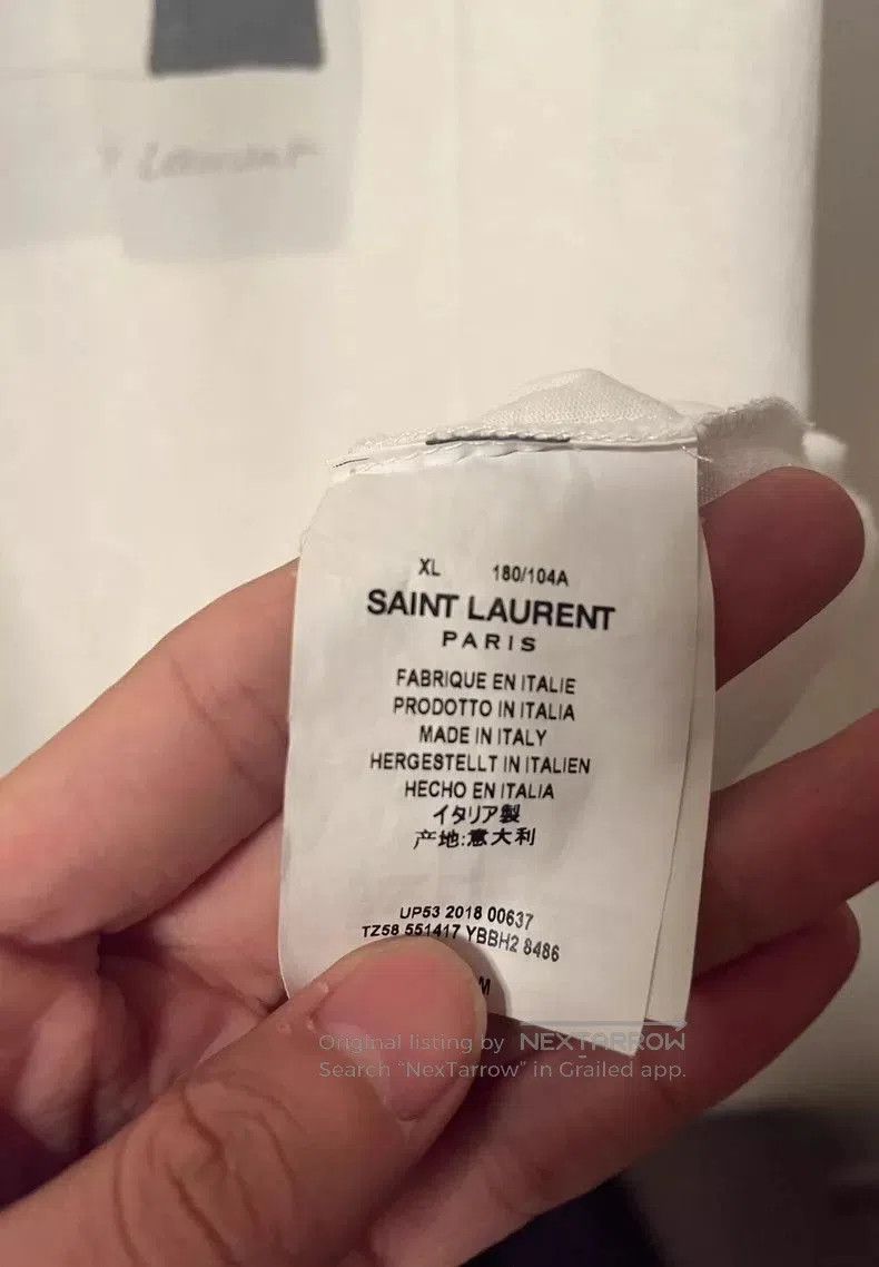 Saint Laurent Paris Saint Laurent Printed Graphic T. Size US XL / EU 56 / 4 - 4 Thumbnail
