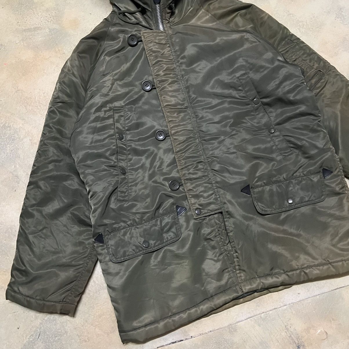 Vintage Vintage Military Army Sun Faded Parka Jacket Size US M / EU 48-50 / 2 - 4 Thumbnail
