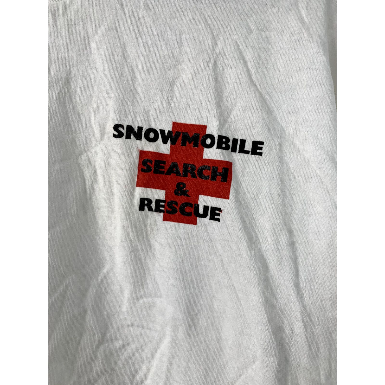 Jerzees 90s Vintage Jerzees Snowmobile Search & Rescue T-Shirt VTG Size US L / EU 52-54 / 3 - 2 Thumbnail