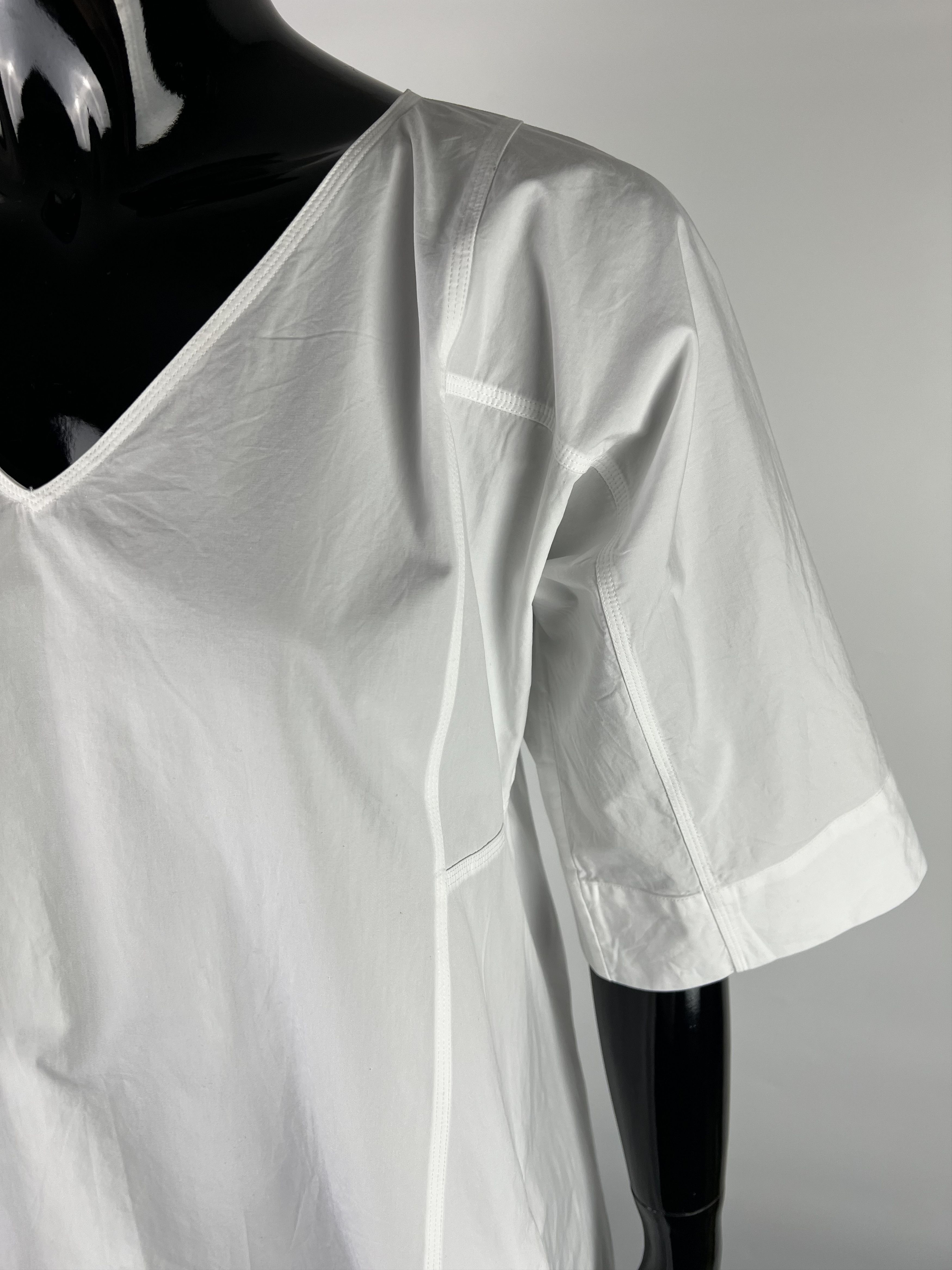 SOFIE D'HOORE Sofie D'Hoore White Cotton Midi Dress Size 34 Size XS / US 0-2 / IT 36-38 - 7 Thumbnail