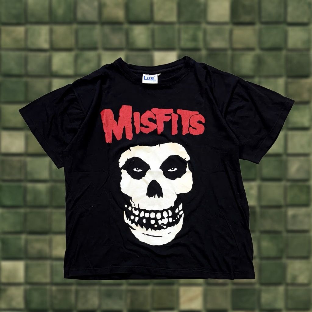Vintage Misfits Band T-Shirt Black Skull Crimson Ghost Logo Punk Rock Tee XL Unisex Adults Short Sleeve Shirt Men Women Size US XL / EU 56 / 4 - 1 Thumbnail