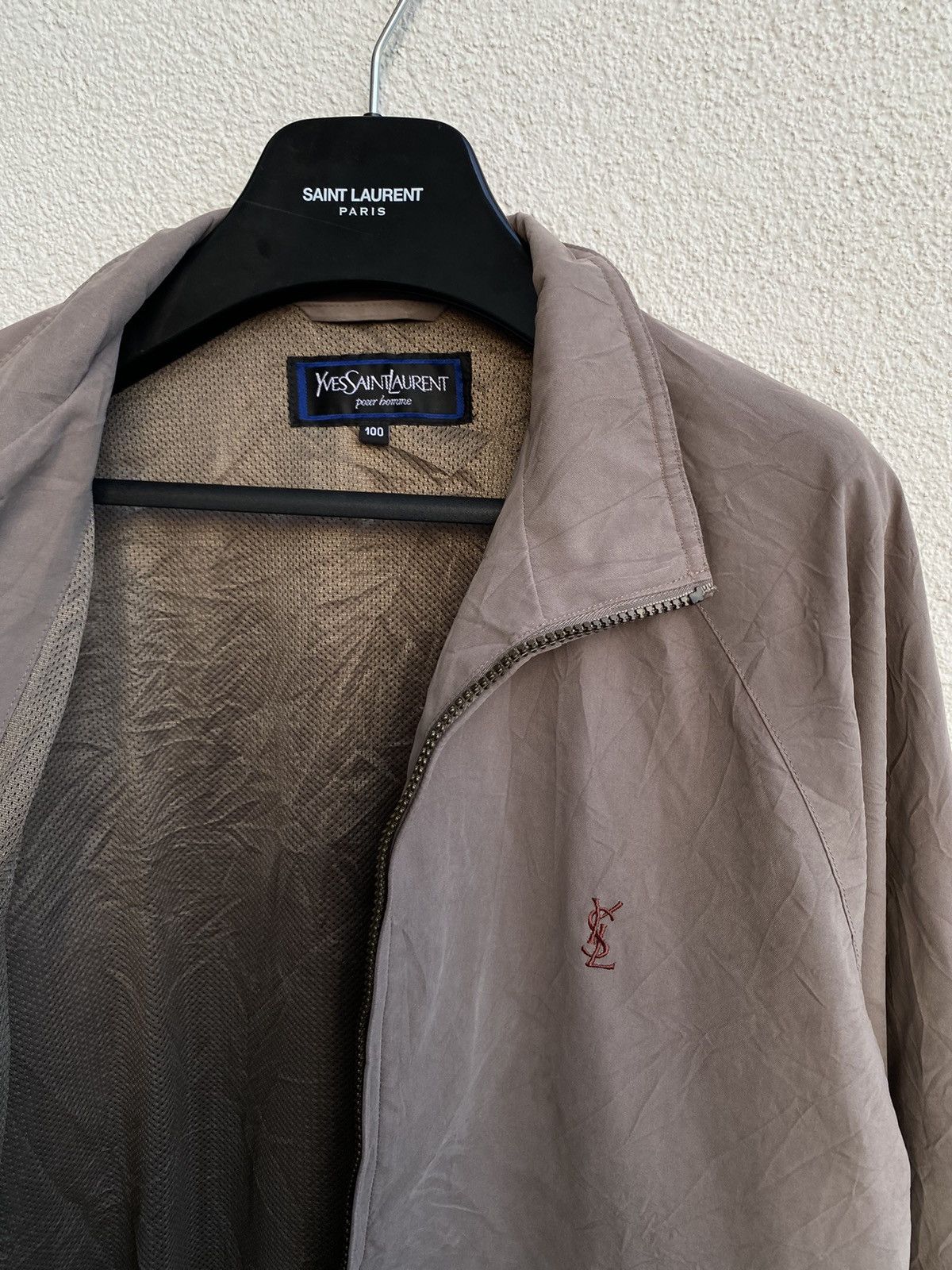 Yves Saint Laurent Beige YSL Jacket Super soft YSL Bomber Size US M / EU 48-50 / 2 - 11 Thumbnail