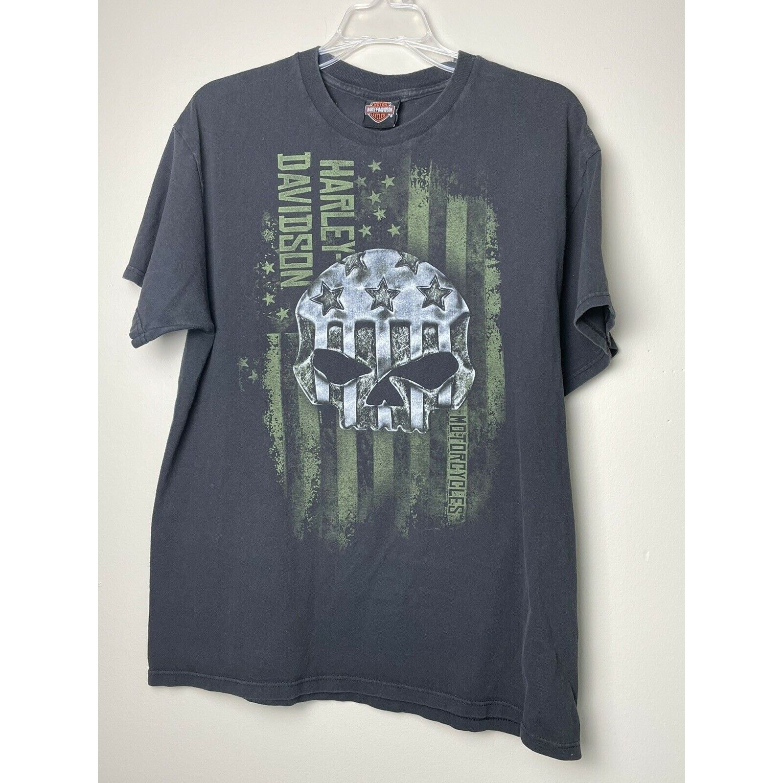 Harley Davidson Harley Davidson USA Flag Skull Military Milwaukee WI L Size US L / EU 52-54 / 3 - 1 Thumbnail