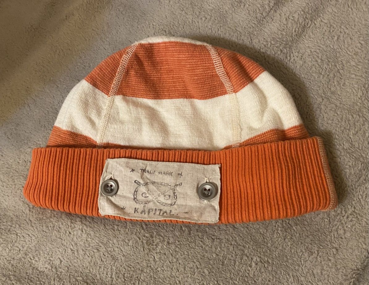 Kapital Kapital CPO Stripe Beanie Japanese Brands Size ONE SIZE - 1 Thumbnail